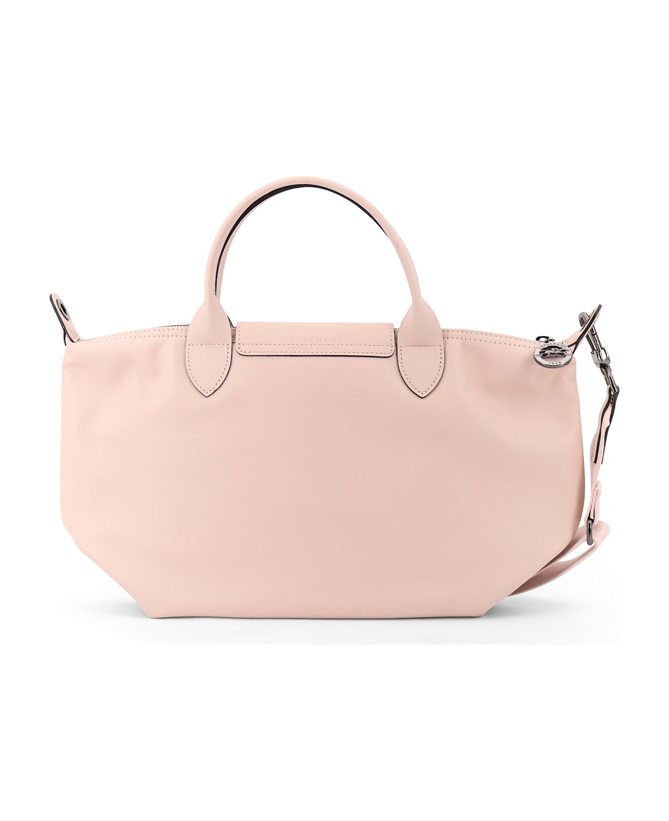 Longchamp Le Pliage Leather Shoulder Bag - Nude
