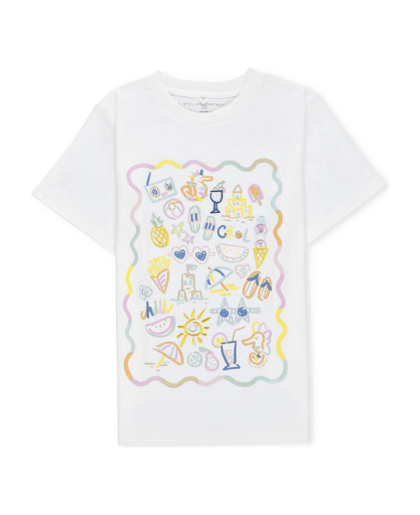 Stella McCartney T-shirt With Print - Ivory