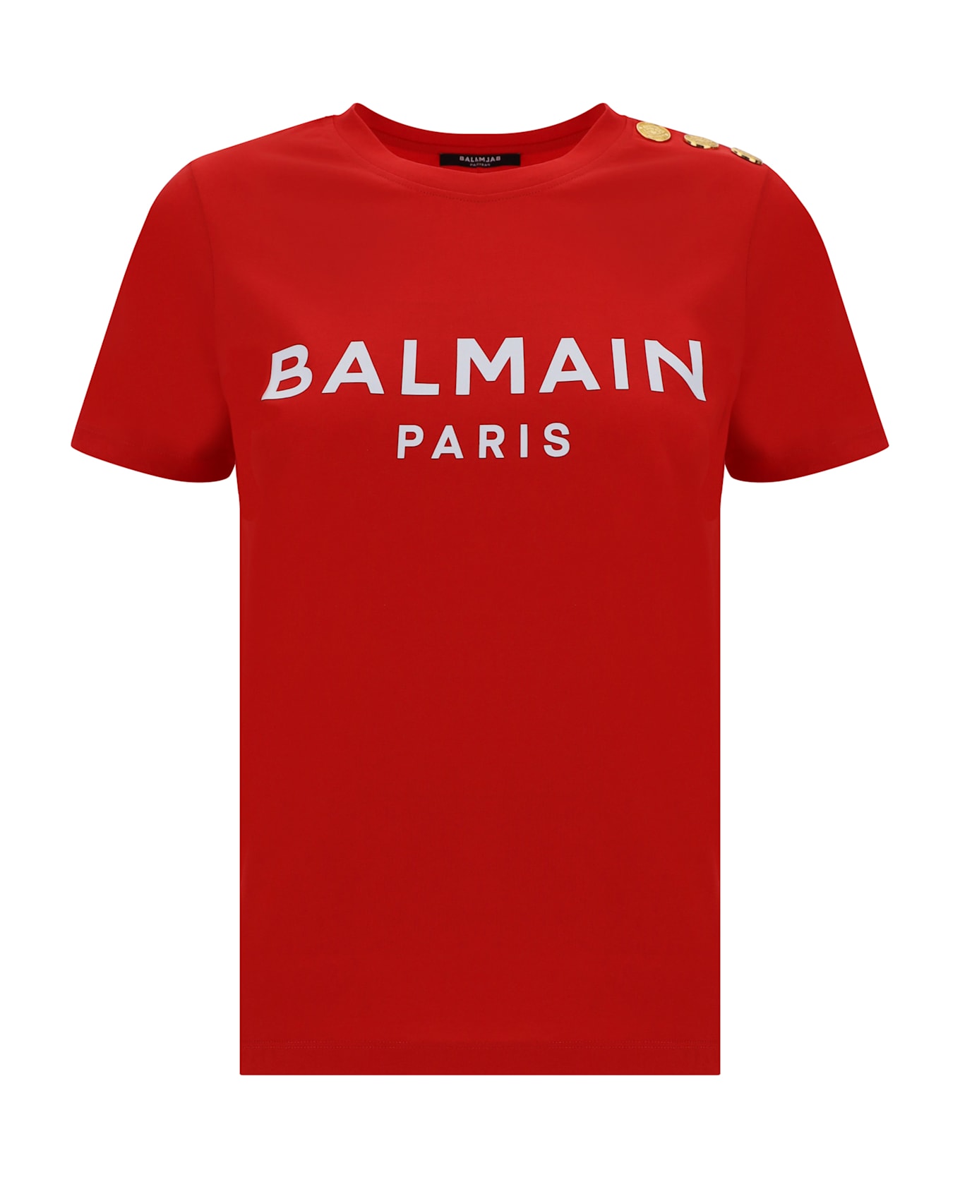 Balmain T-shirt - Rouge/blanc