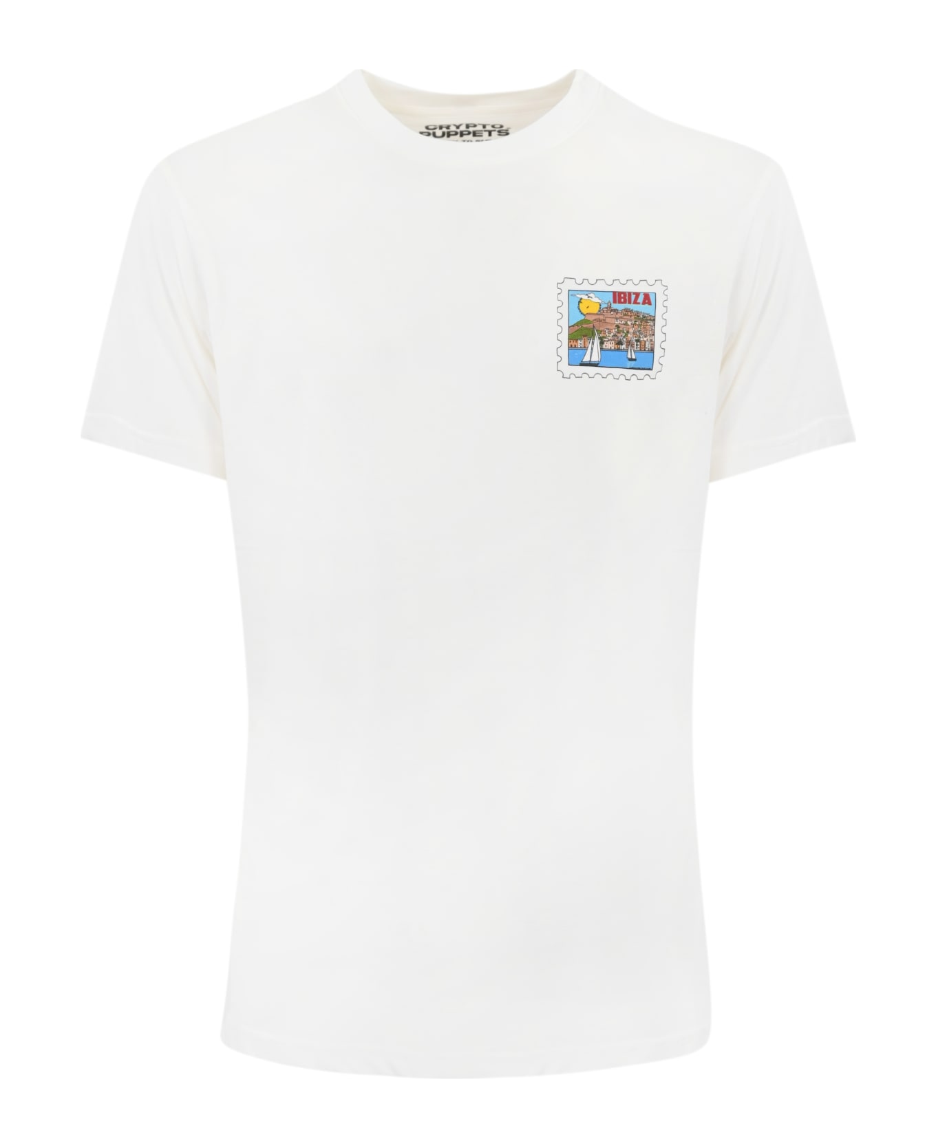 MC2 Saint Barth T-shirt With Ibiza Postcard Print - Bianco