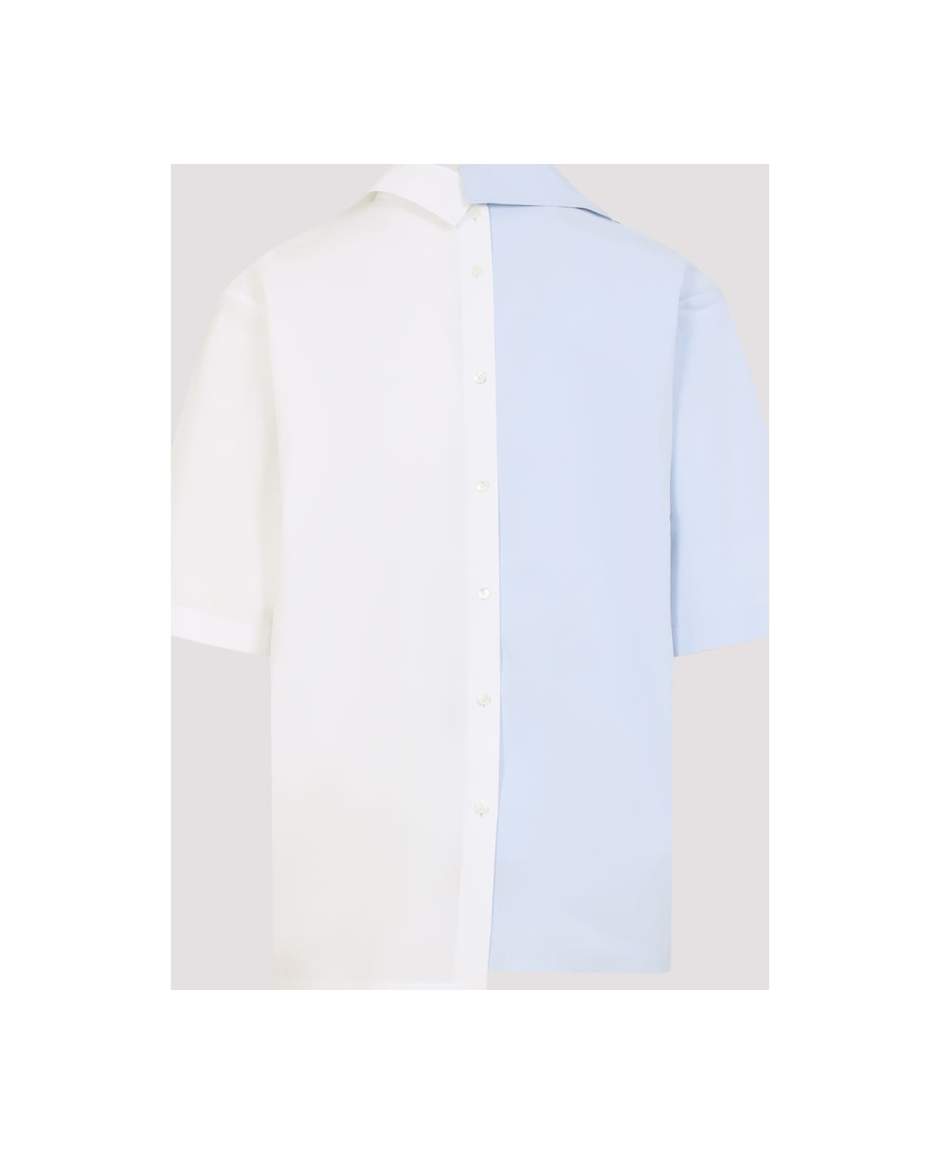 Bicolor Asymmetric Shirt - Thumbnail 5