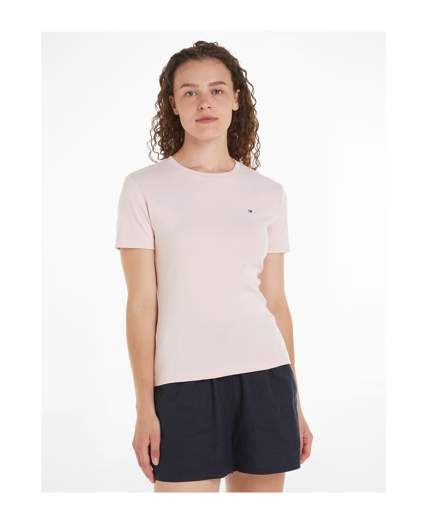Tommy Hilfiger T-shirt With Mini Logo - WHIMSY PINK Tシャツ