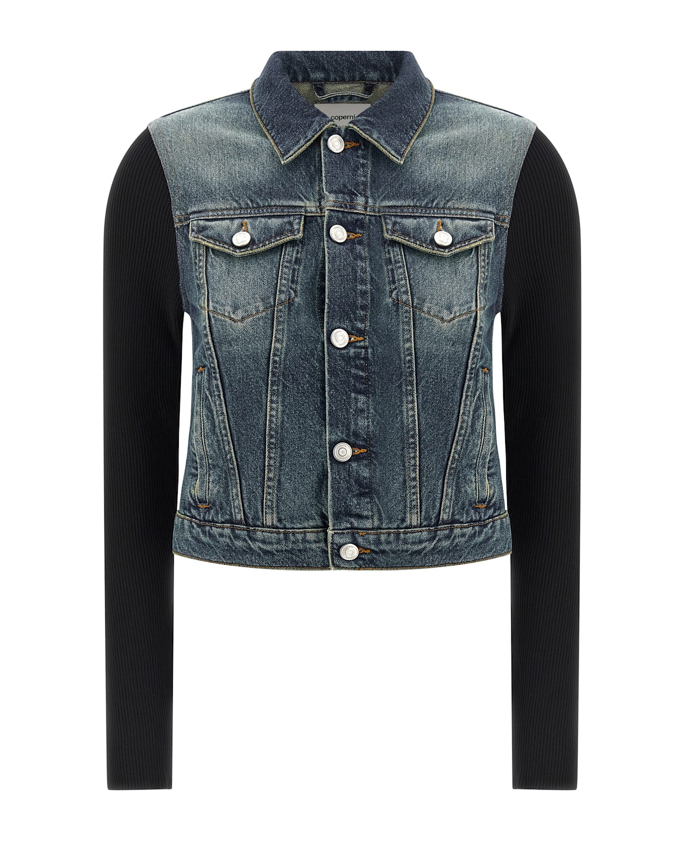 Coperni 
hybrid Rib Denim
 Jacket - Blue