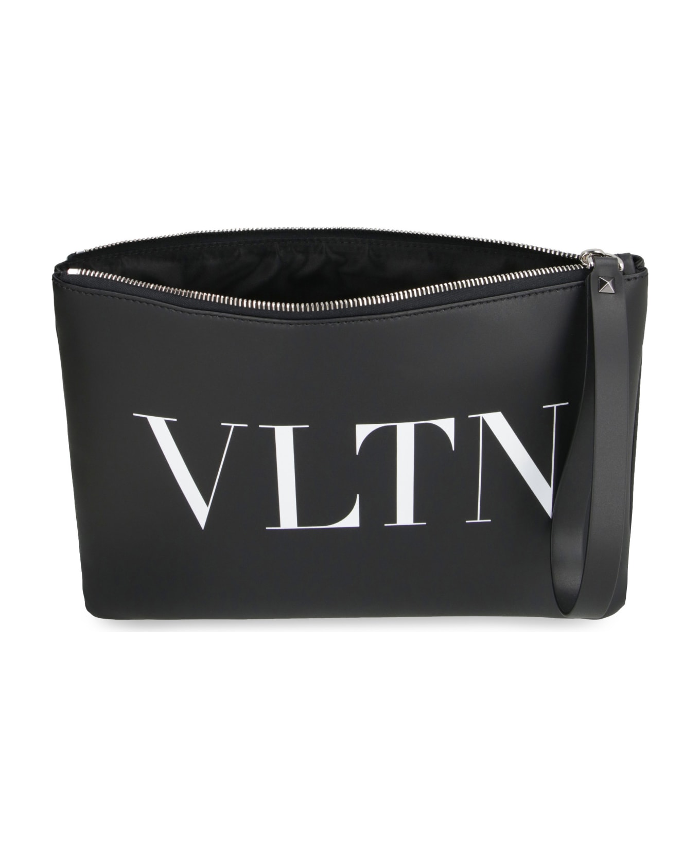 Valentino Garavani - Vltn Leather Flat Pouch - black