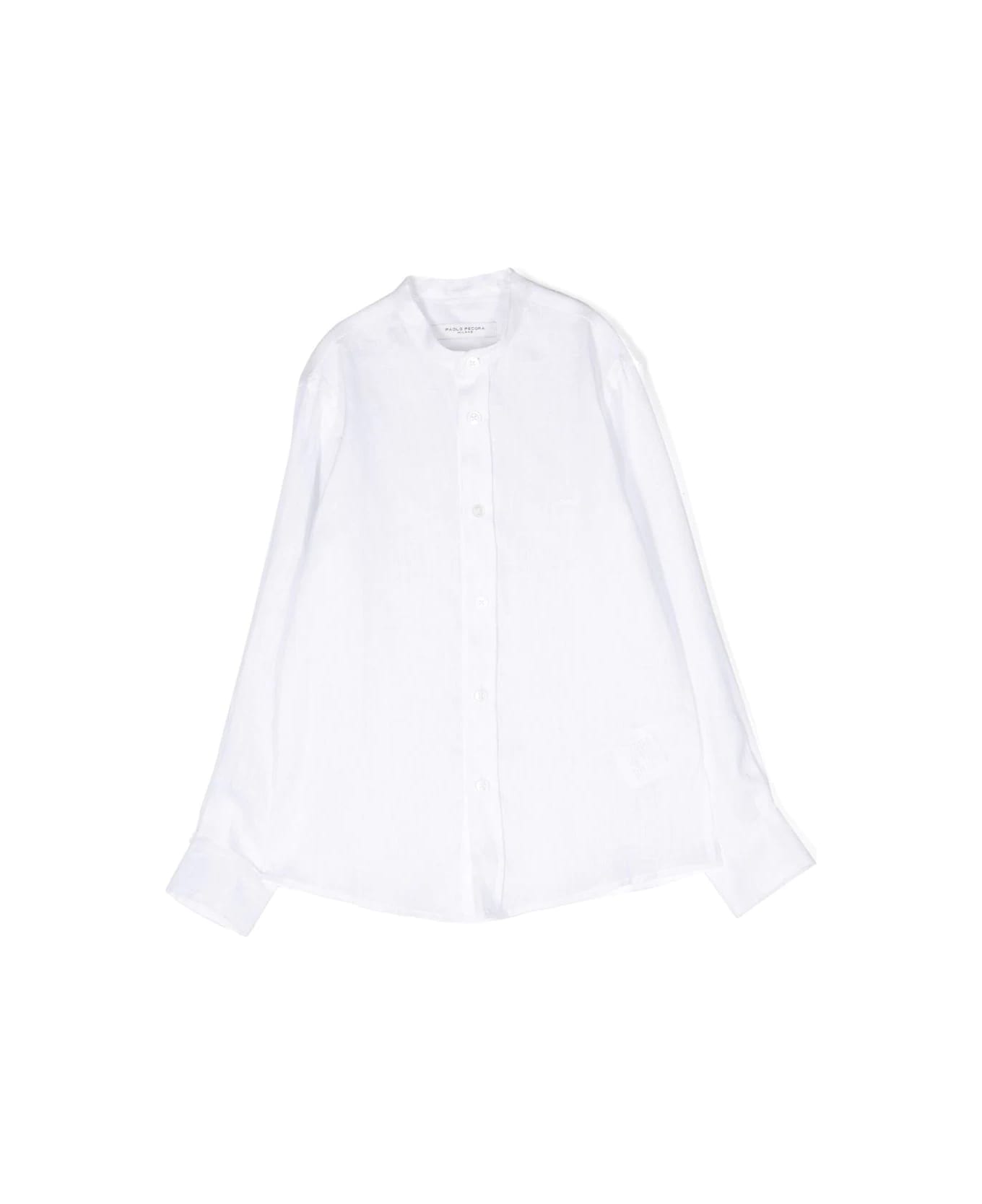 Paolo Pecora Korean Shirt - White シャツ