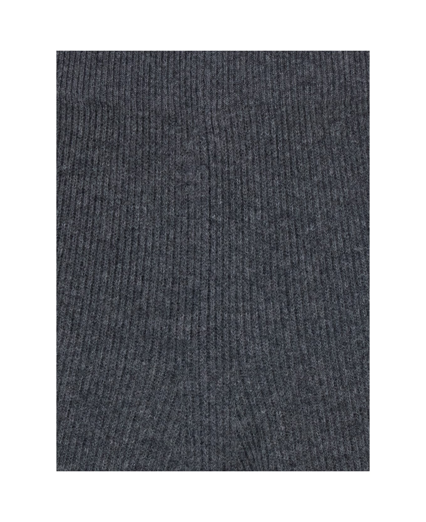 Fabiana Filippi Grey Pants With Elastic Waist In Cotton Woman - Grey