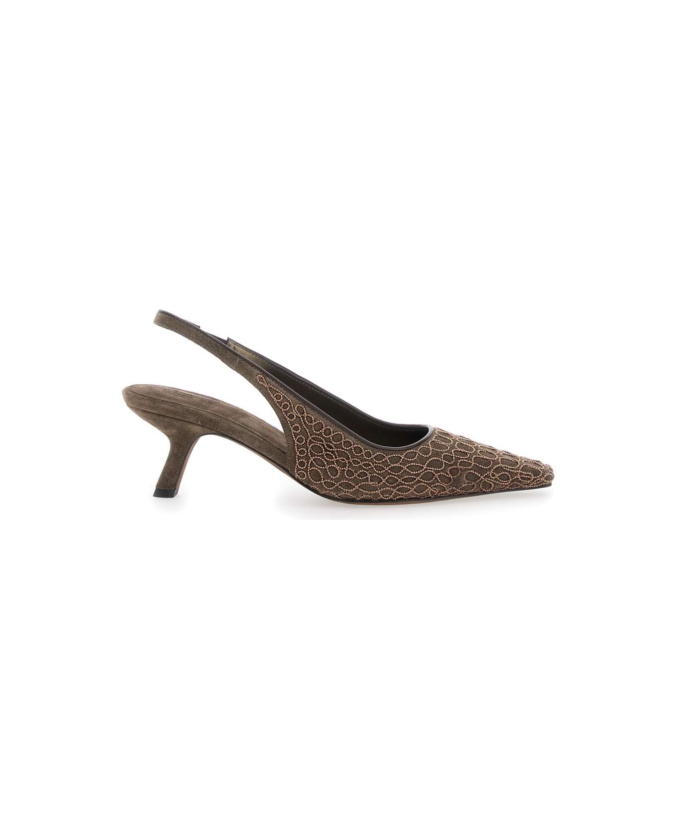 Brunello Cucinelli City Slingback Heels