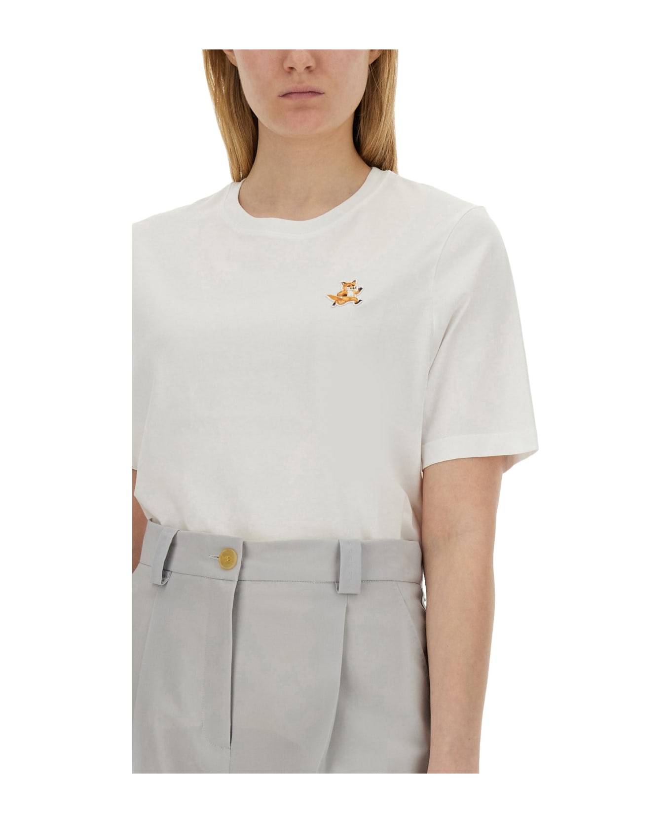 Maison Kitsuné Speedy Fox Patch T-shirt - White