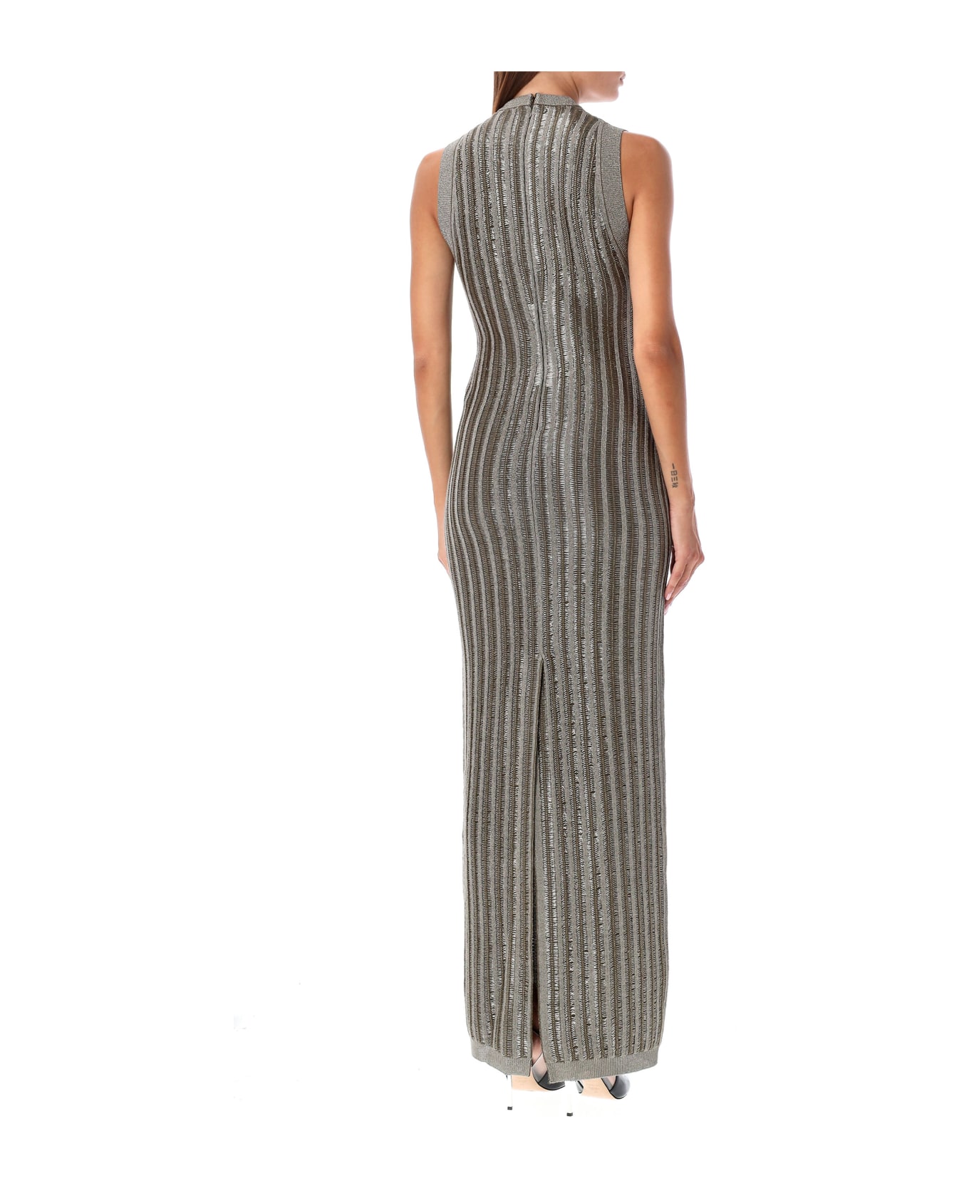 Tom Ford Braided Metal Long Dress - Green