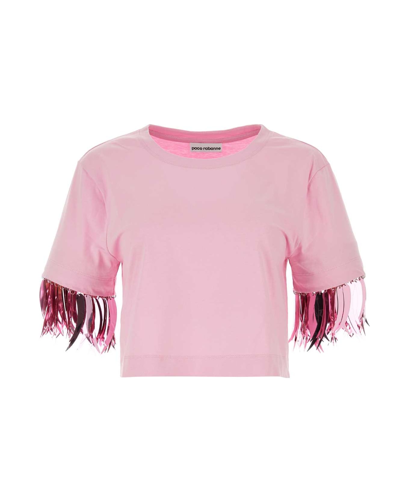 Paco Rabanne Pink Cotton T-shirt - PINK Tシャツ