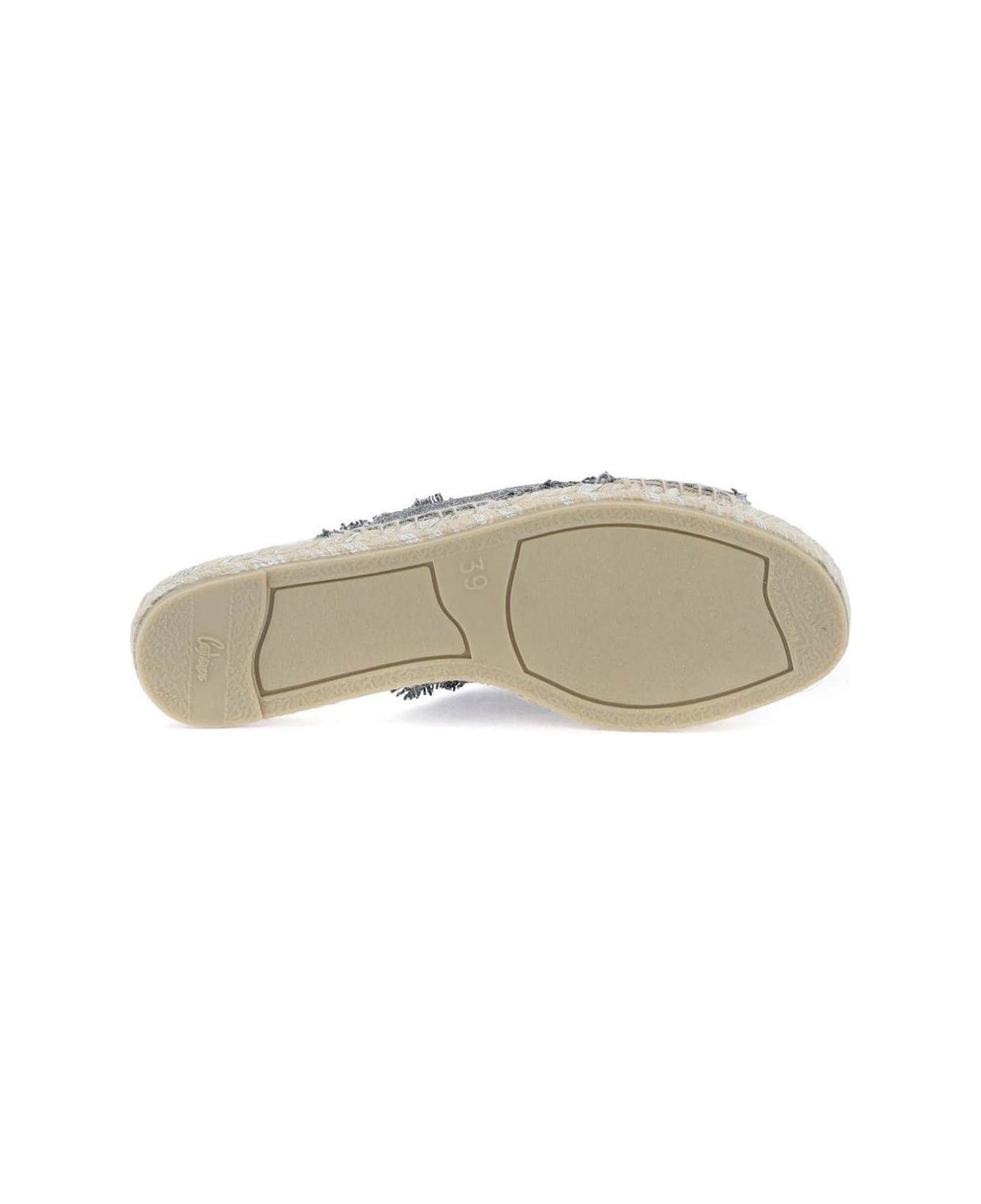 Castañer Palmera Crossover Strap Flat Sandals - Grey