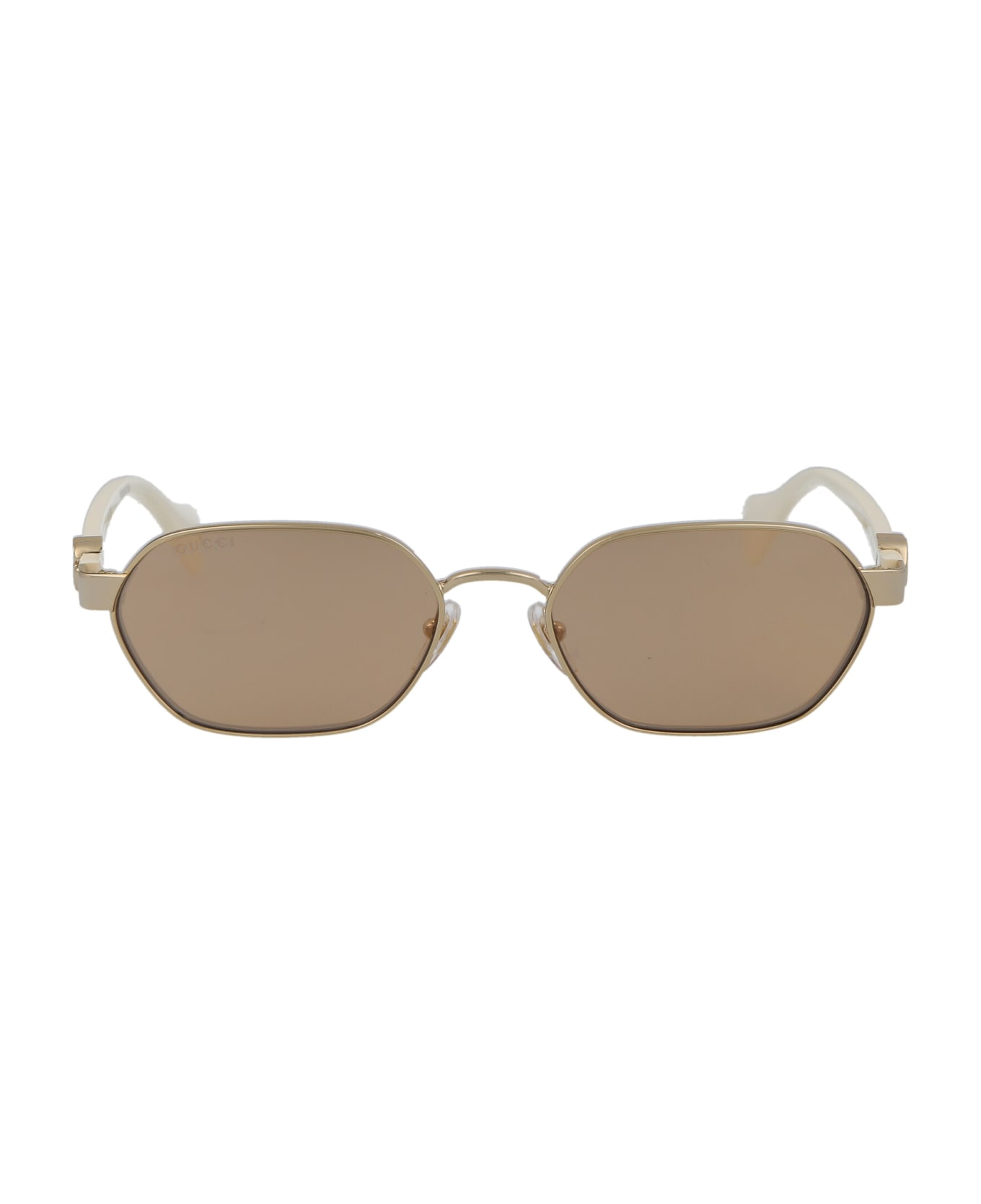 Gucci Eyewear Gg1593s Sunglasses - 002 GOLD IVORY PINK サングラス