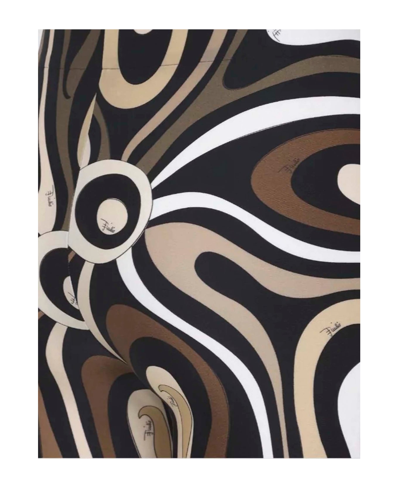 Pucci Stretch Nylon Trousers With Abstract Print - Red