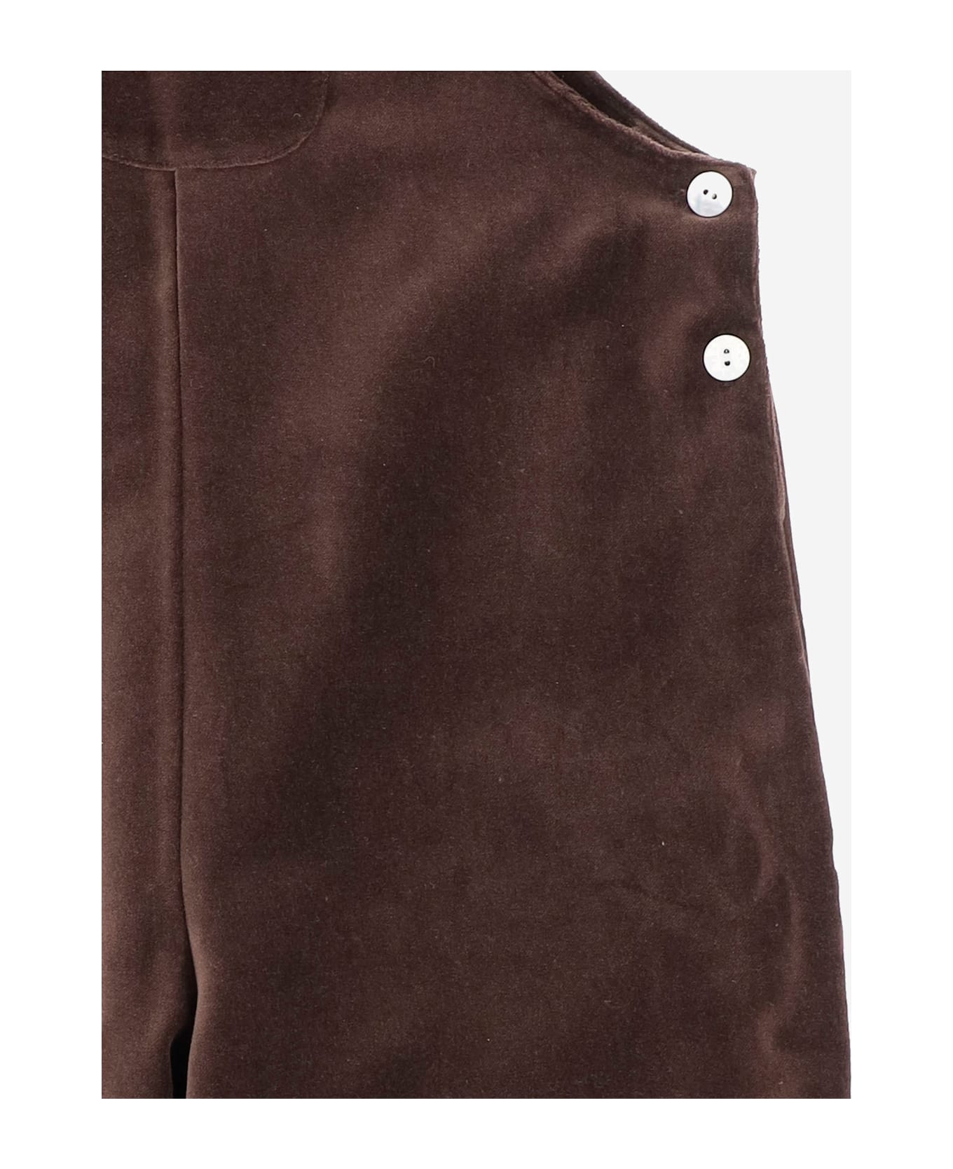Nicoletta Fanna Corded Velvet Dungarees - Brown ジャンプスーツ