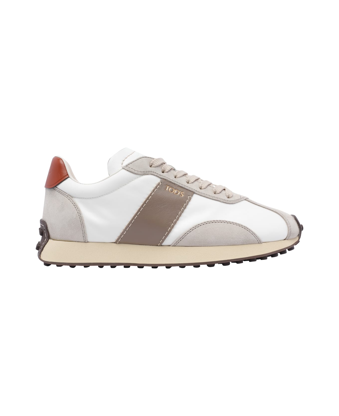 Tod's T Vintage Leather Sneakers - Beige