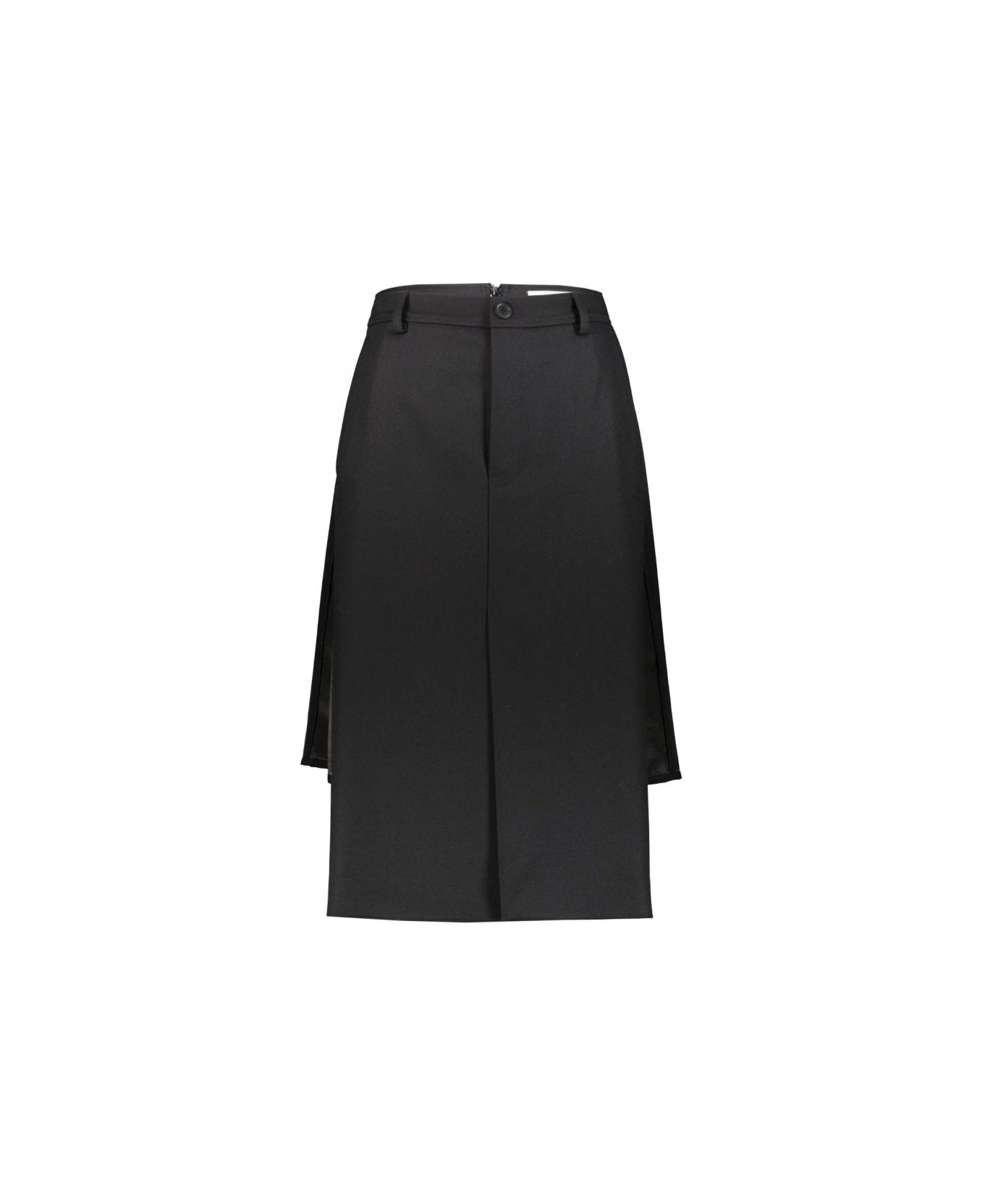 Balenciaga Flat Pencil Skirt With Front Panel