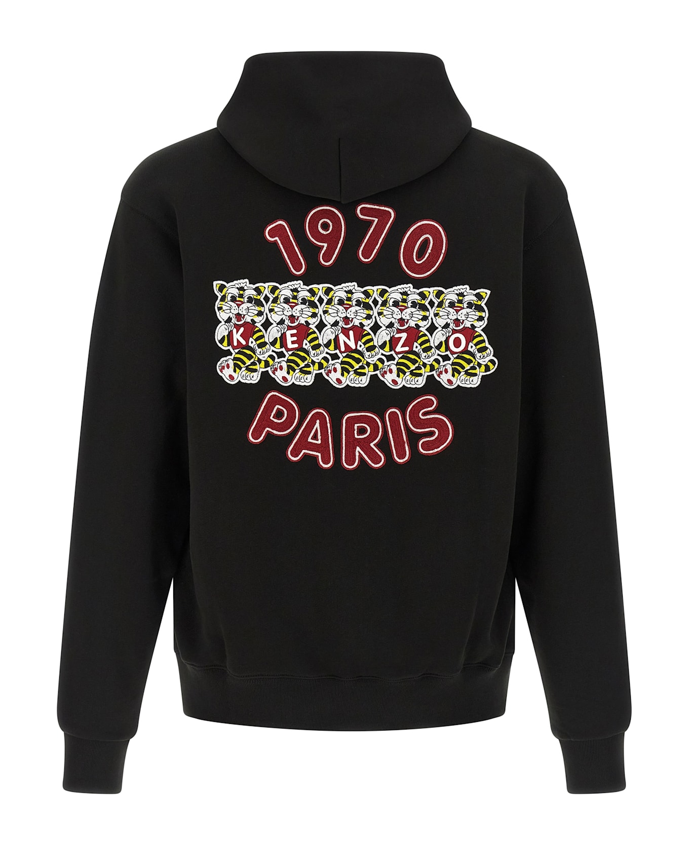 Kenzo 'wild Tiger Embroidered' Hoodie - Black  