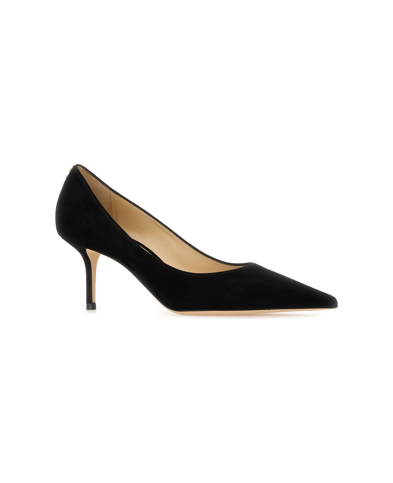 Jimmy Choo Black Suede Love Pumps - BLACK