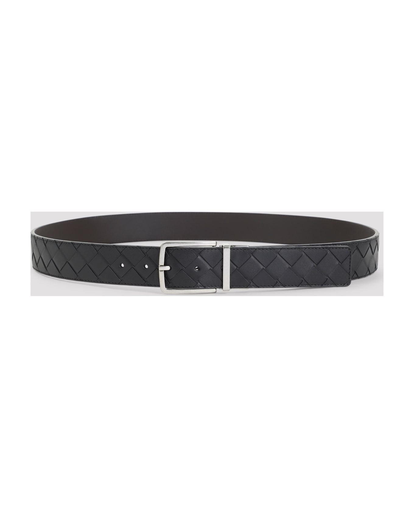 Bottega Veneta Leather Belt - Black Fondant