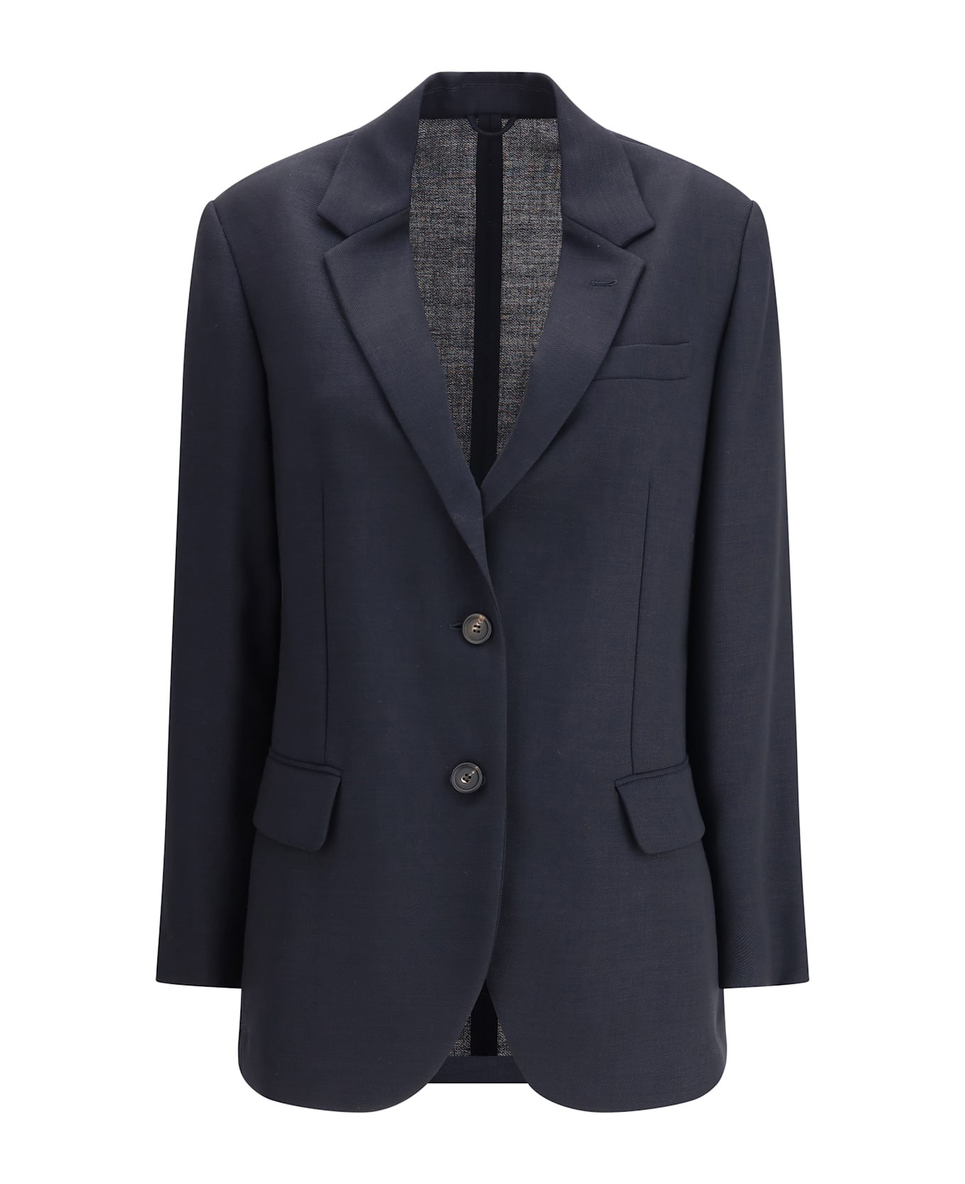 Brunello Cucinelli Virgin Wool Blazer - BLUE