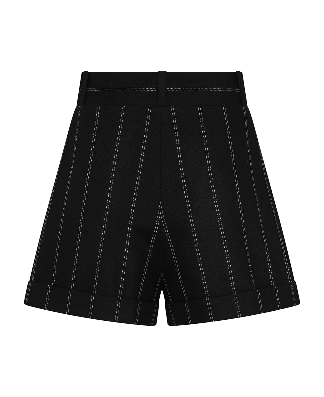 The Mannei Wool Shorts - black