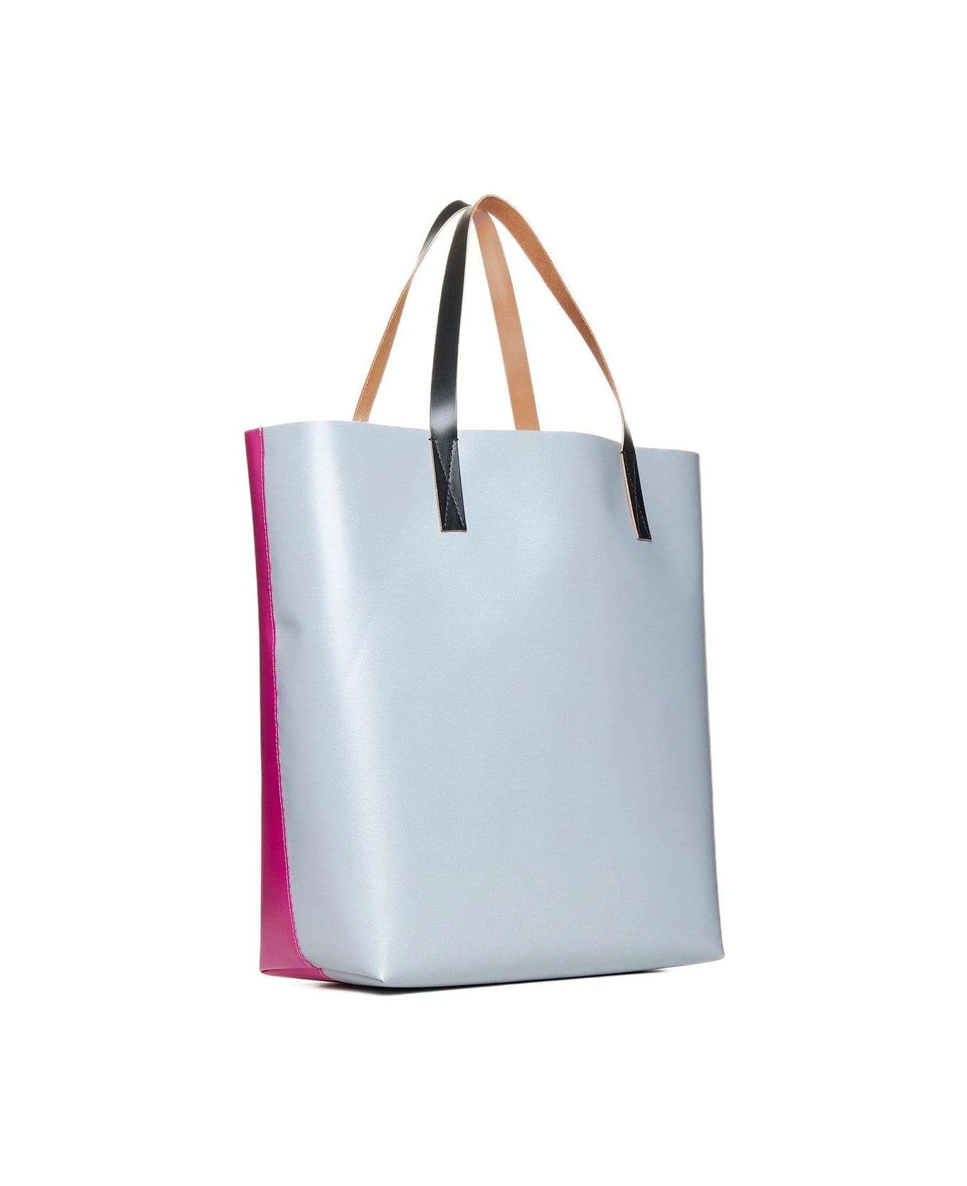Marni Tribeca Two-tone Shopping Bag - CASSISANTIQUESILVERBLACK