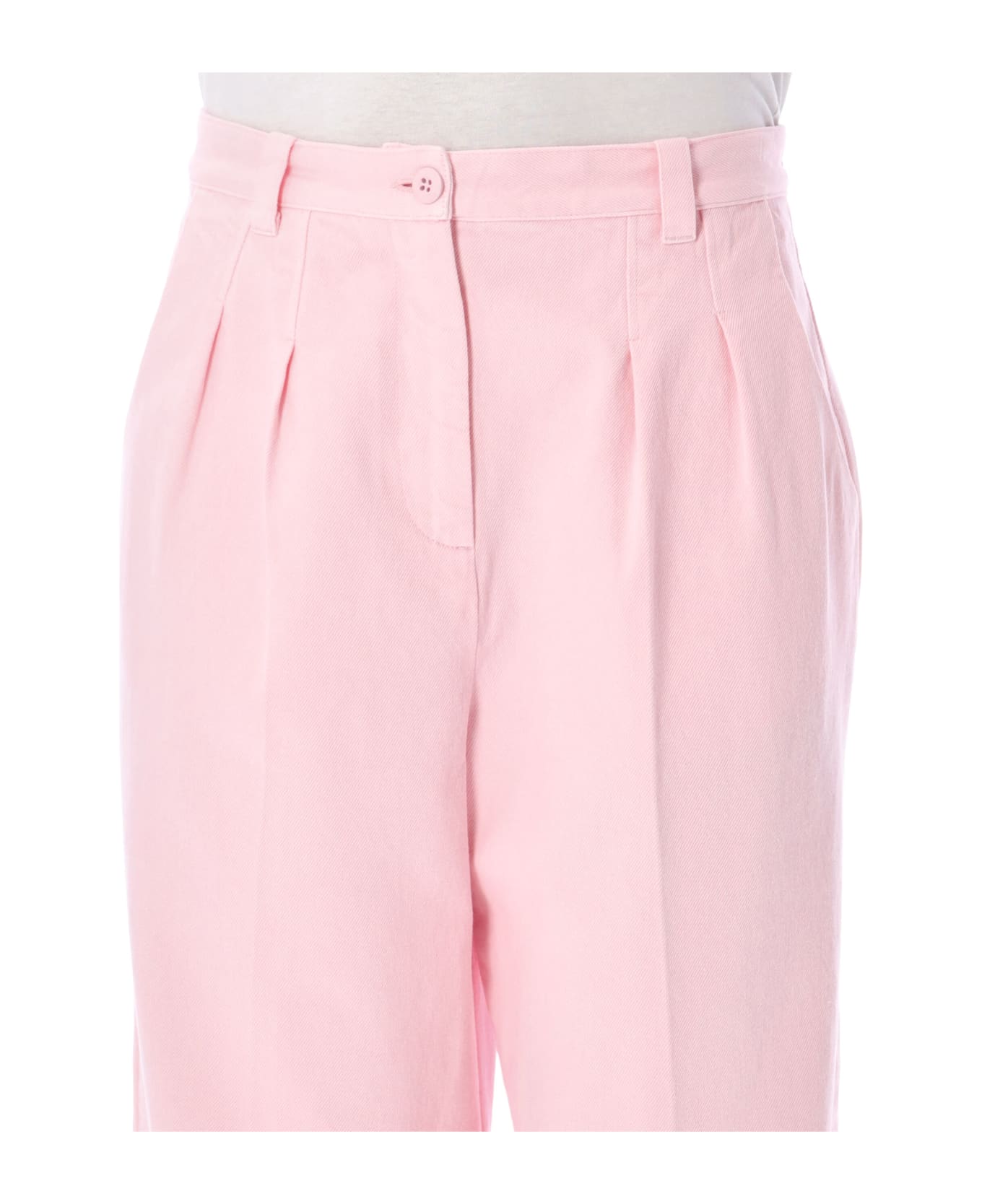 A.P.C. Tresse Pleated Jeans - Fab Pale Pink