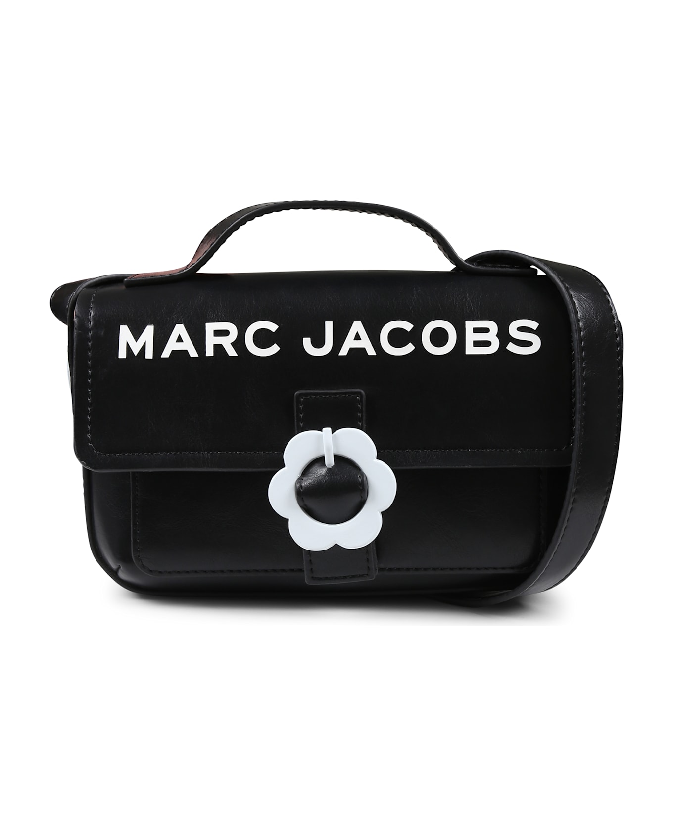 Little Marc Jacobs Black Bag For Girl With Logo - Black