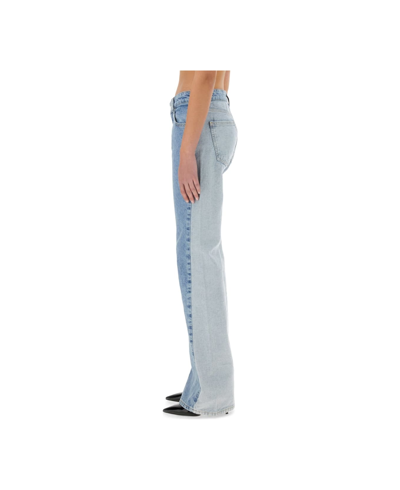 M05CH1N0 Jeans Two-tone Denim Jeans - DENIM