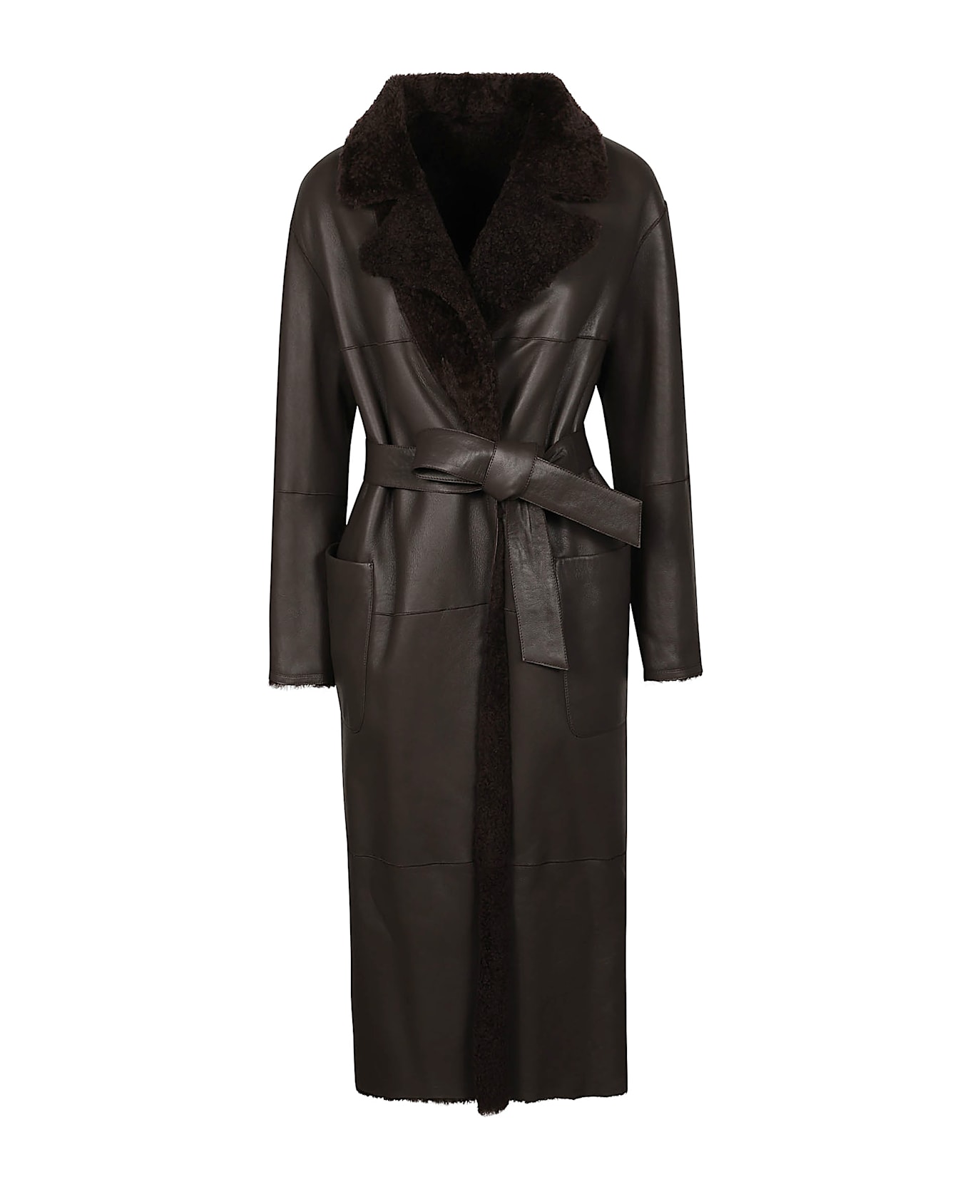 Desa 1972 Shearling Coat - Mocha