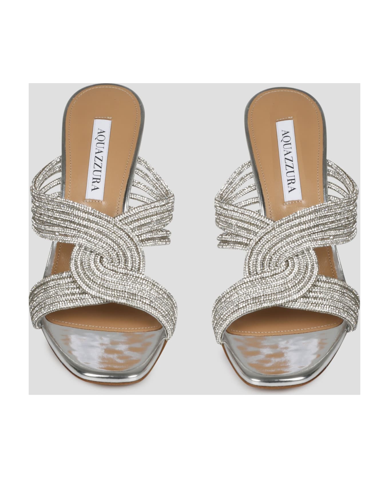 Aquazzura Gatsby Mules - Metallic