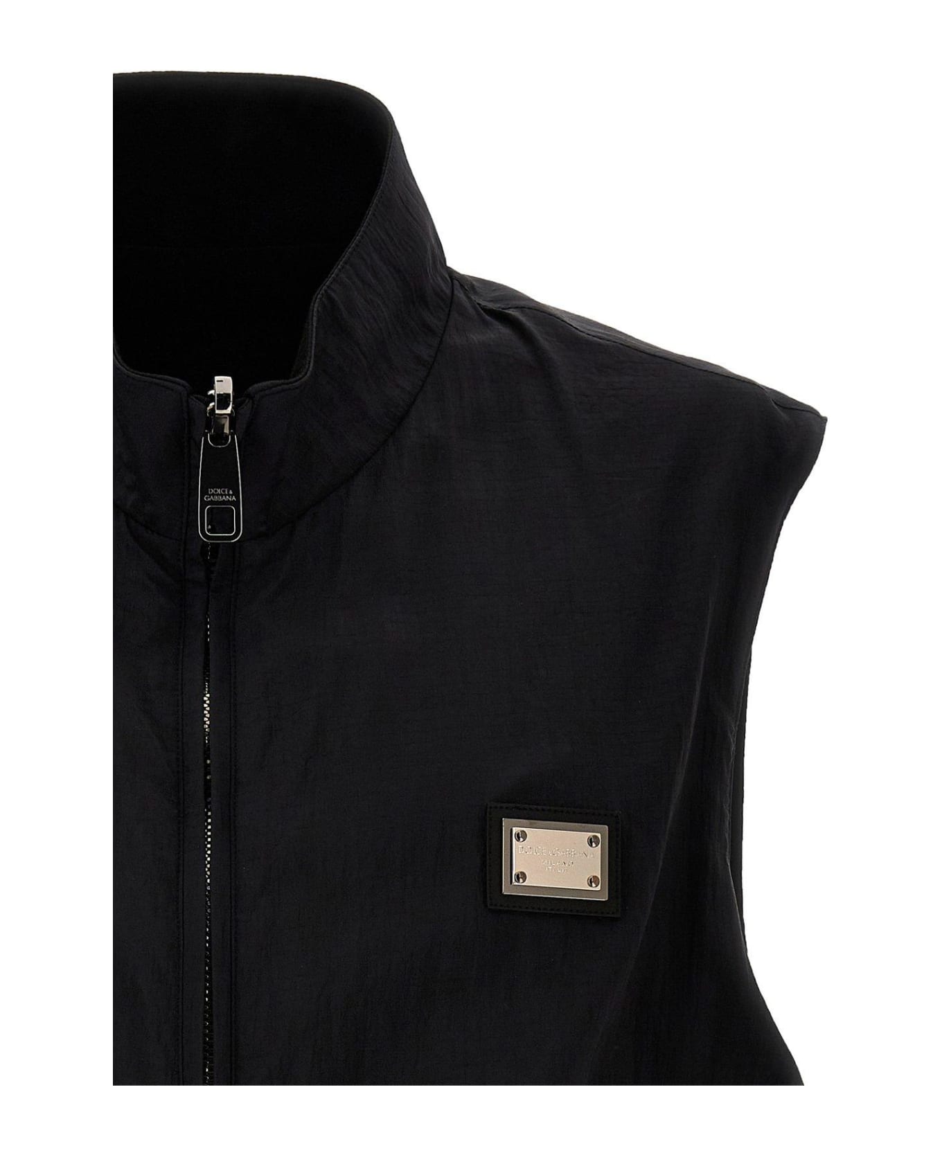 Dolce & Gabbana Logo Reversible Vest - Black