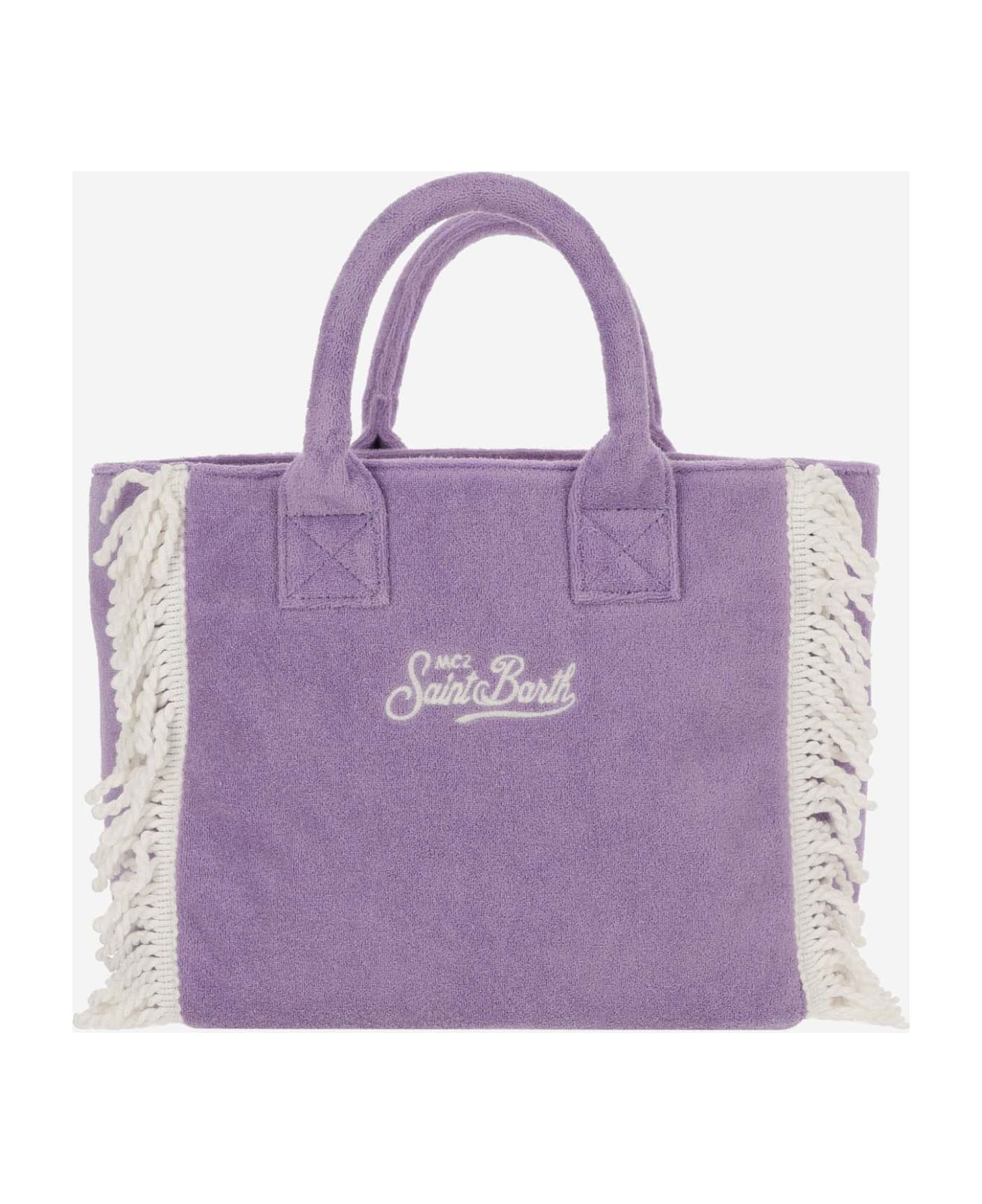 MC2 Saint Barth Colette Terry Tote Bag With Embroidery - Purple トートバッグ