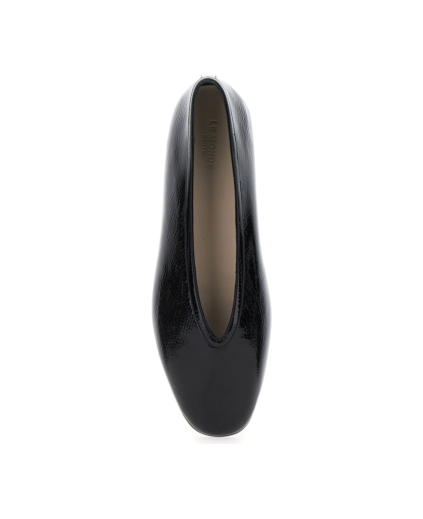 Le Monde Beryl Una' Black Ballet Shoes With Pointed Toe In Patent Leather Woman - Black