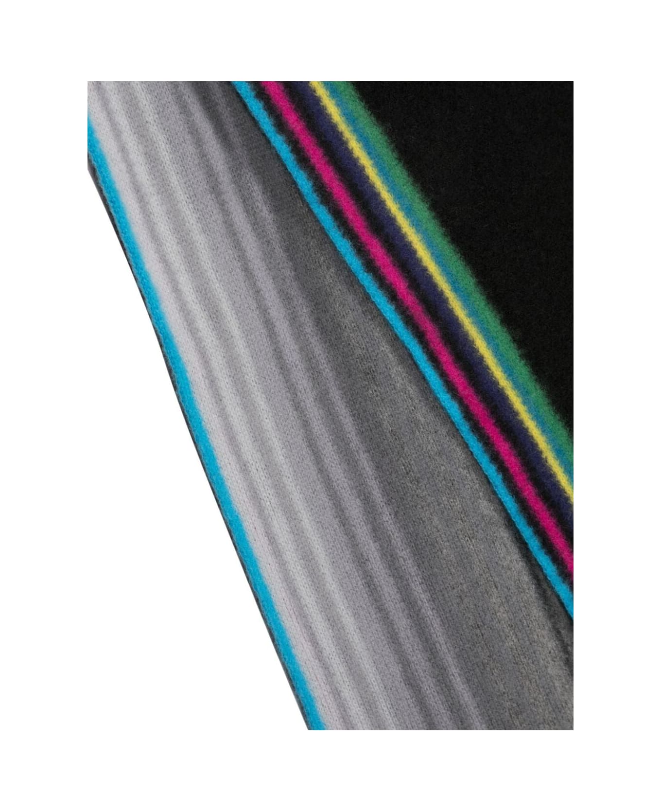PS by Paul Smith Men Scarf Reversible Stripes - Black スカーフ