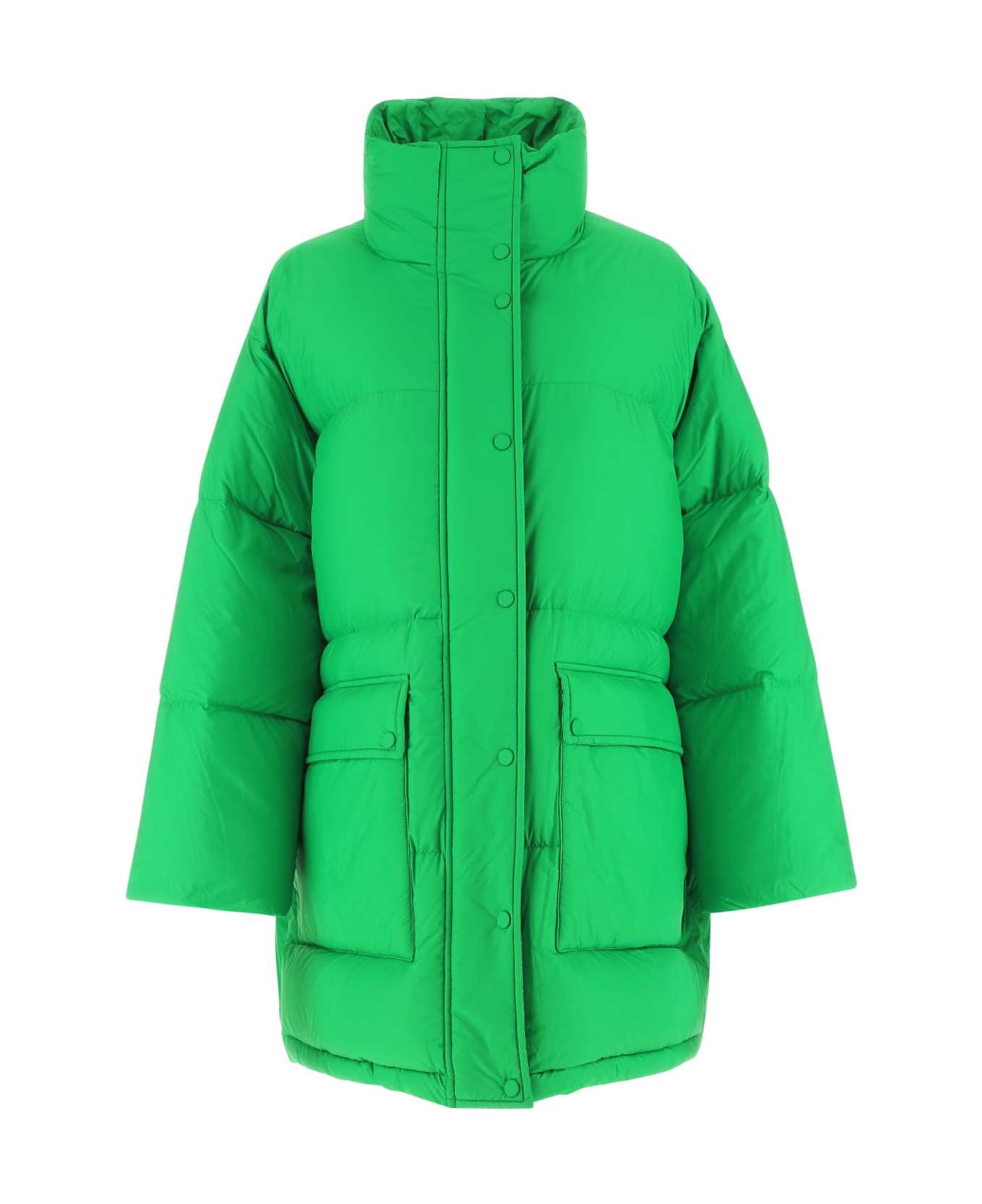 STAND STUDIO Grass Green Polyester Oversize Edna Down Jacket - 56000 コート