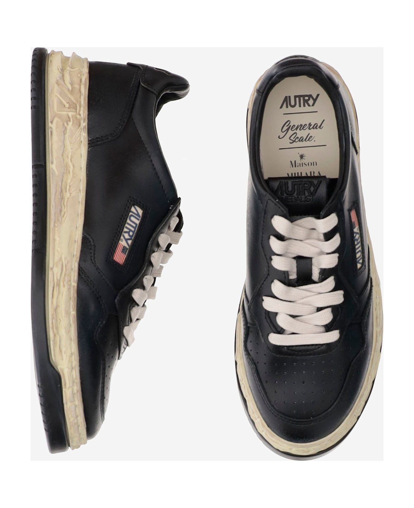 Autry Supvint Low X Mihara Yasuhiro Sneakers - Black