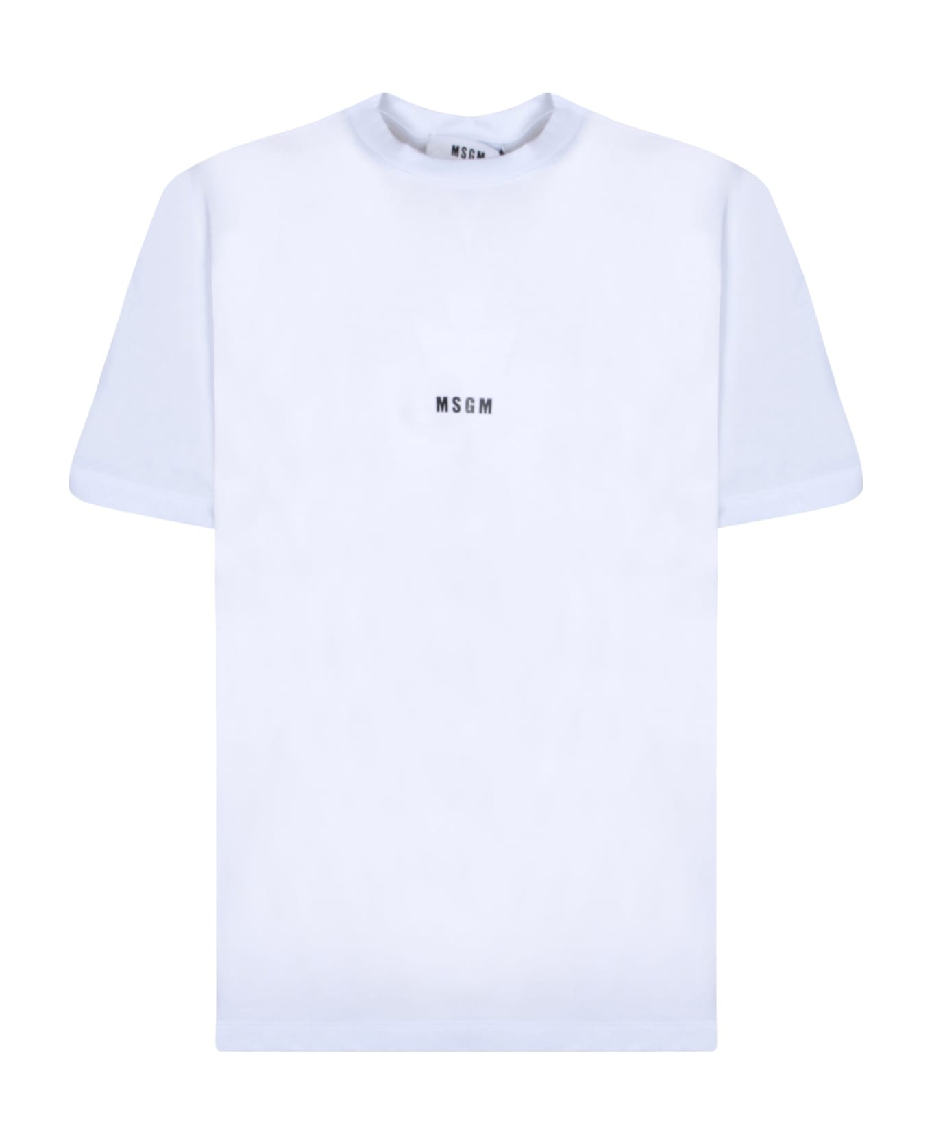 MSGM Micro Logo White T-shirt - White