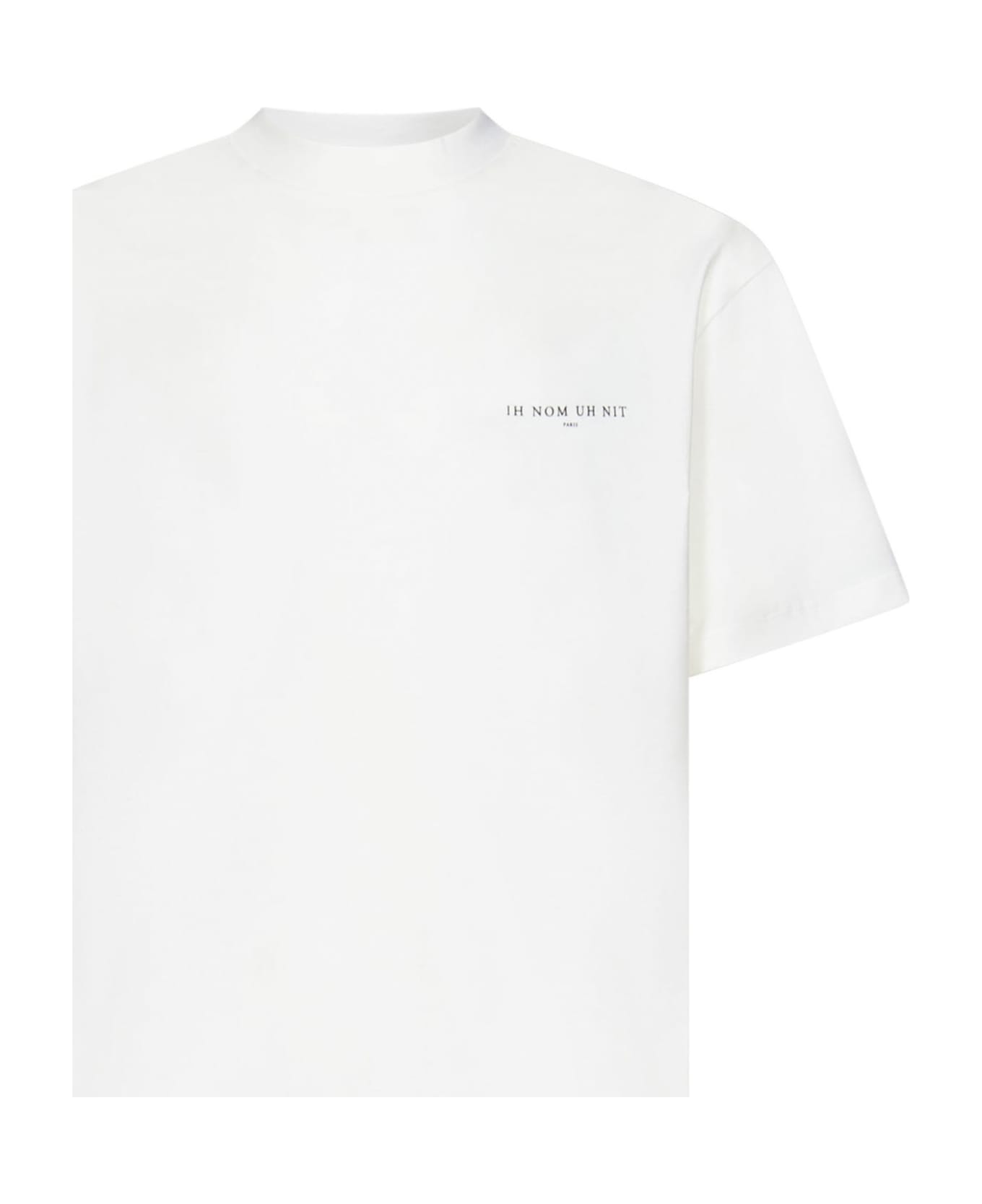 ih nom uh nit Black Pearl Roses T-shirt - Bianco