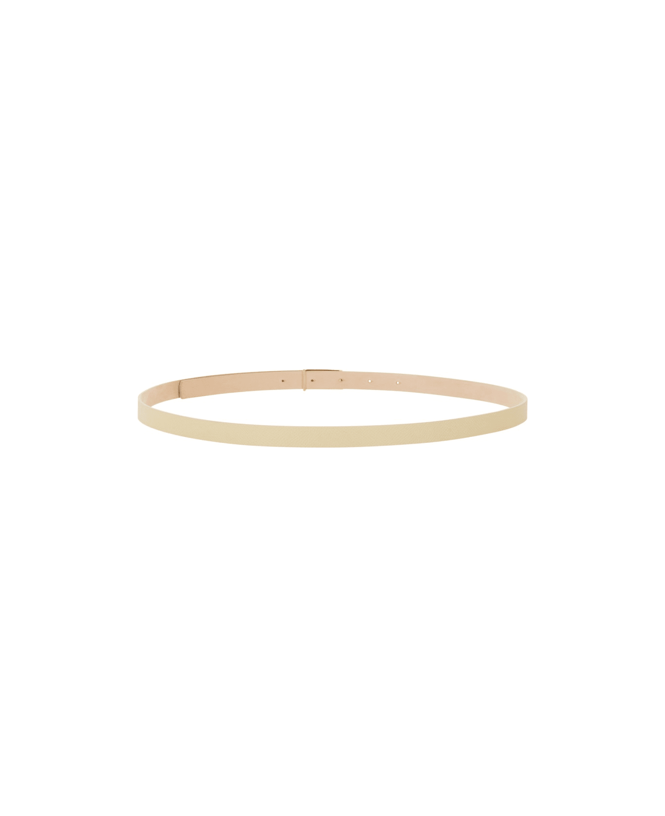 Victoria Beckham Leather Belt - IVORY