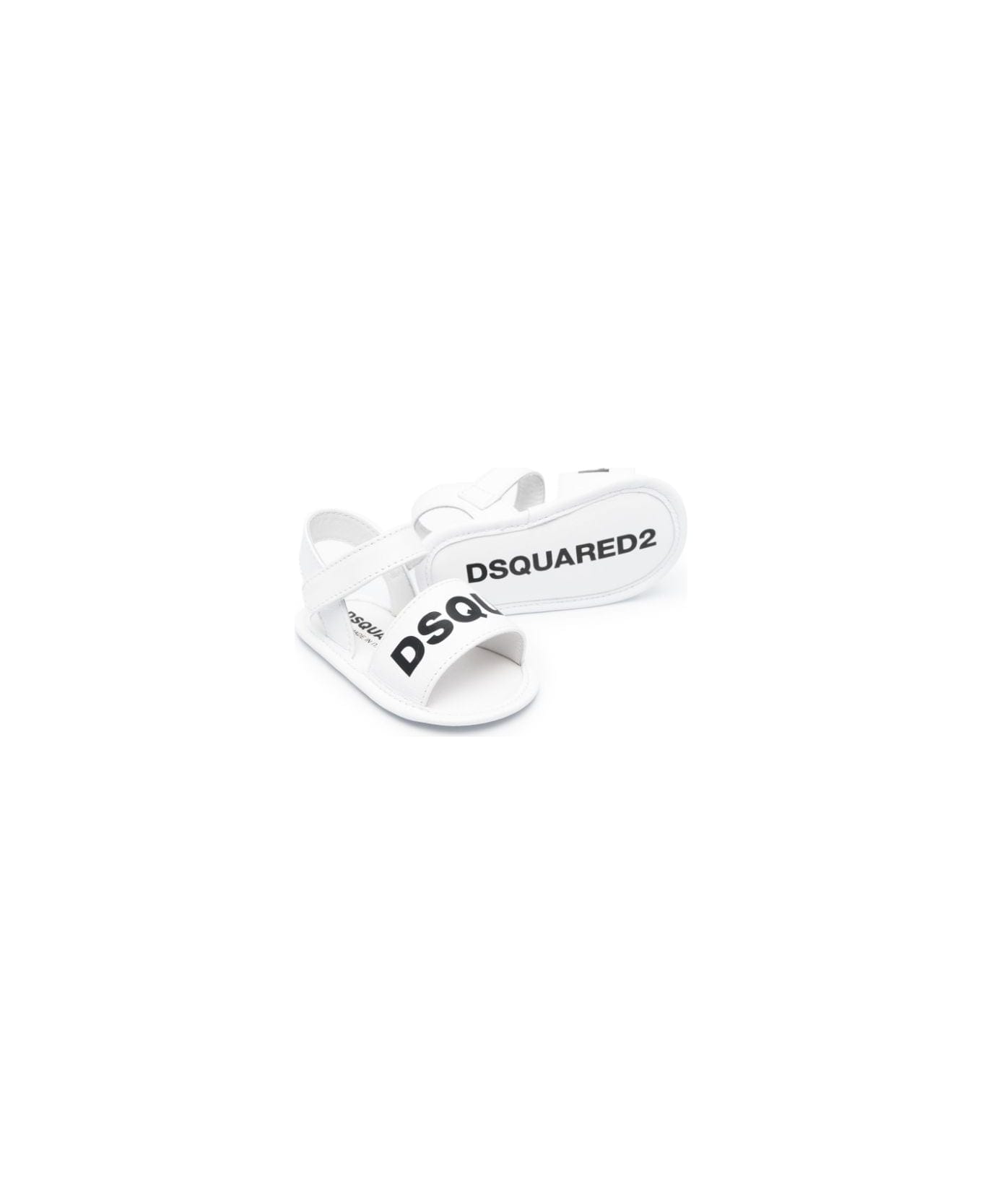 Dsquared2 Sandals With Logo - White