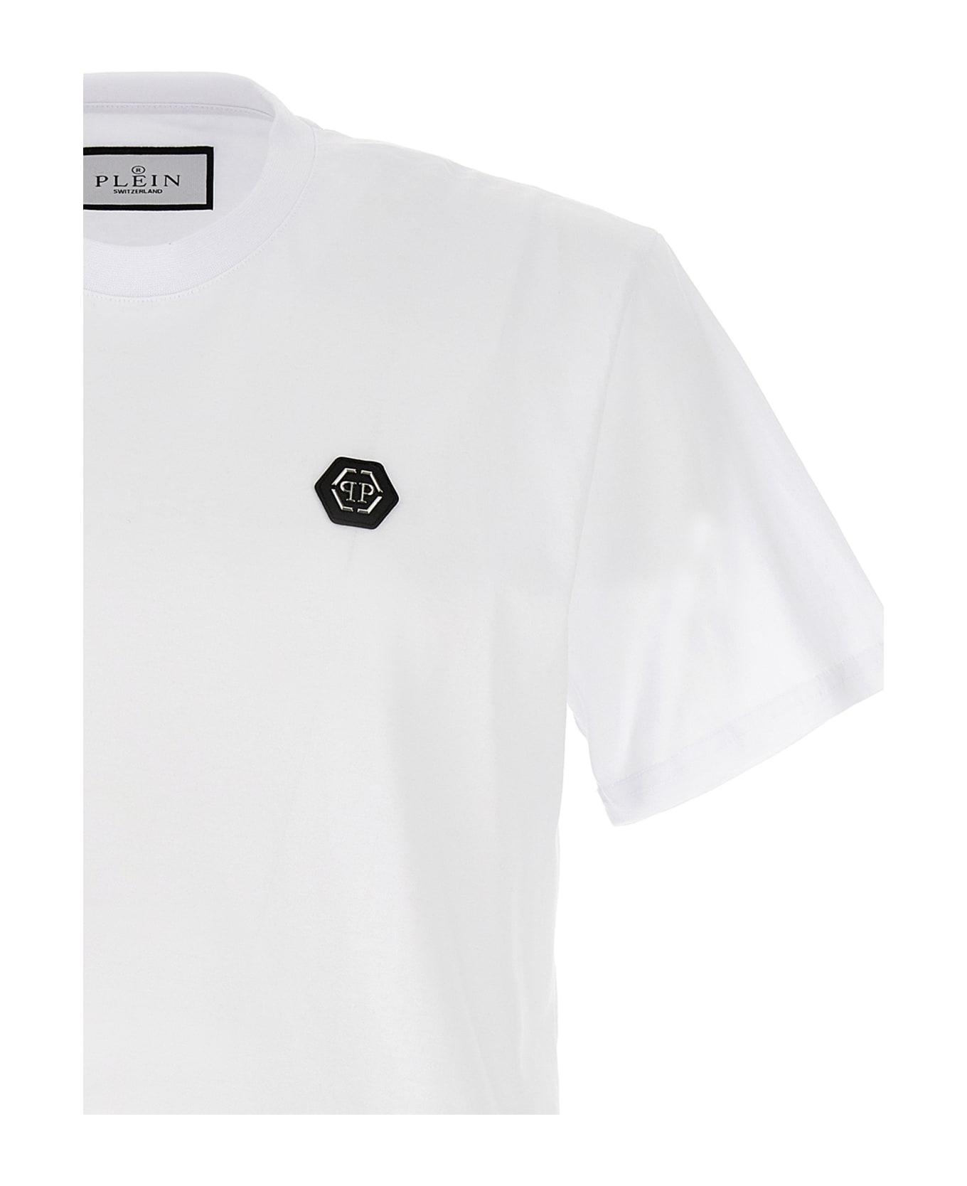 Philipp Plein Logo Plaque T-shirt - Bianco