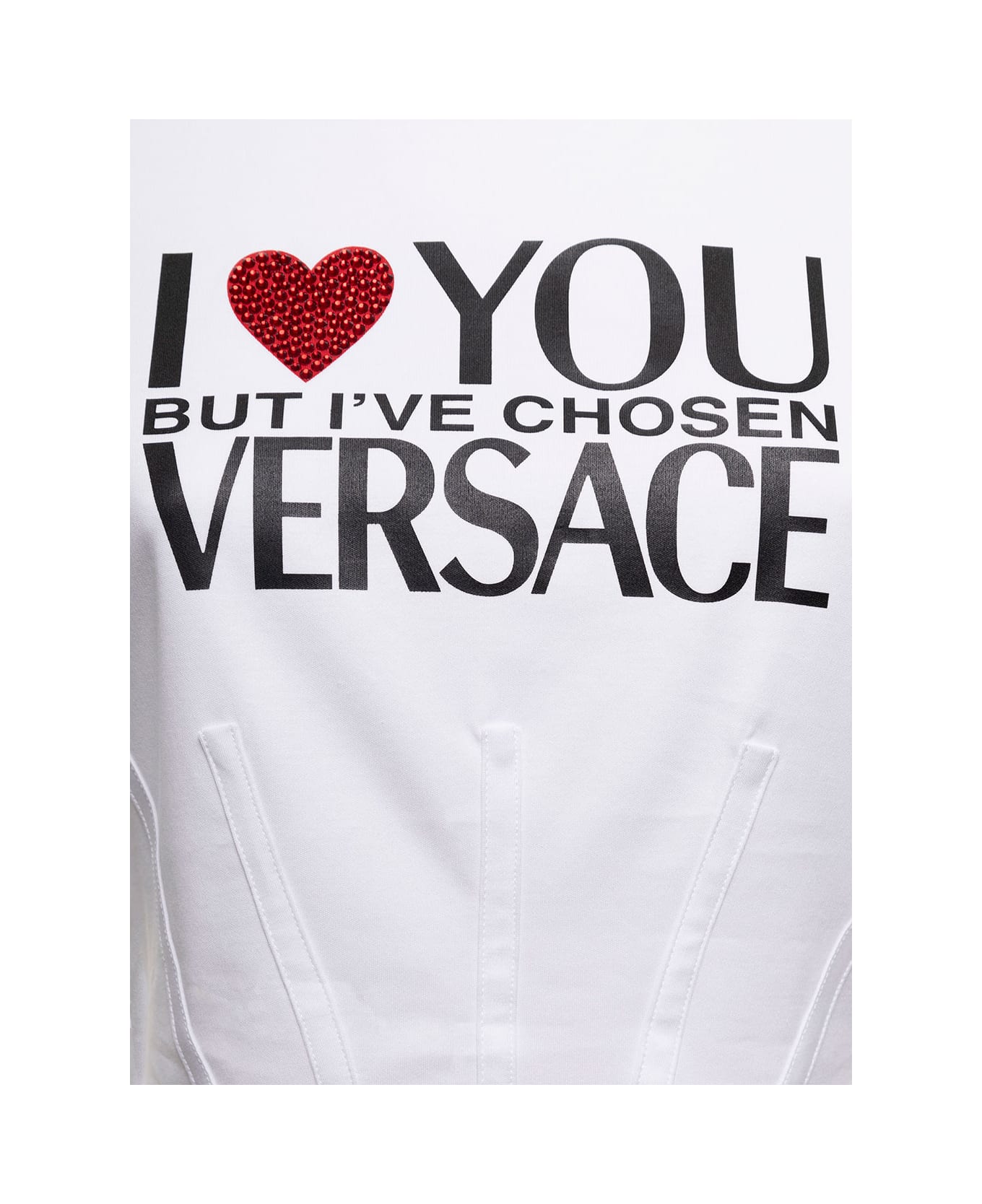 Versace Corset Tshirt - White