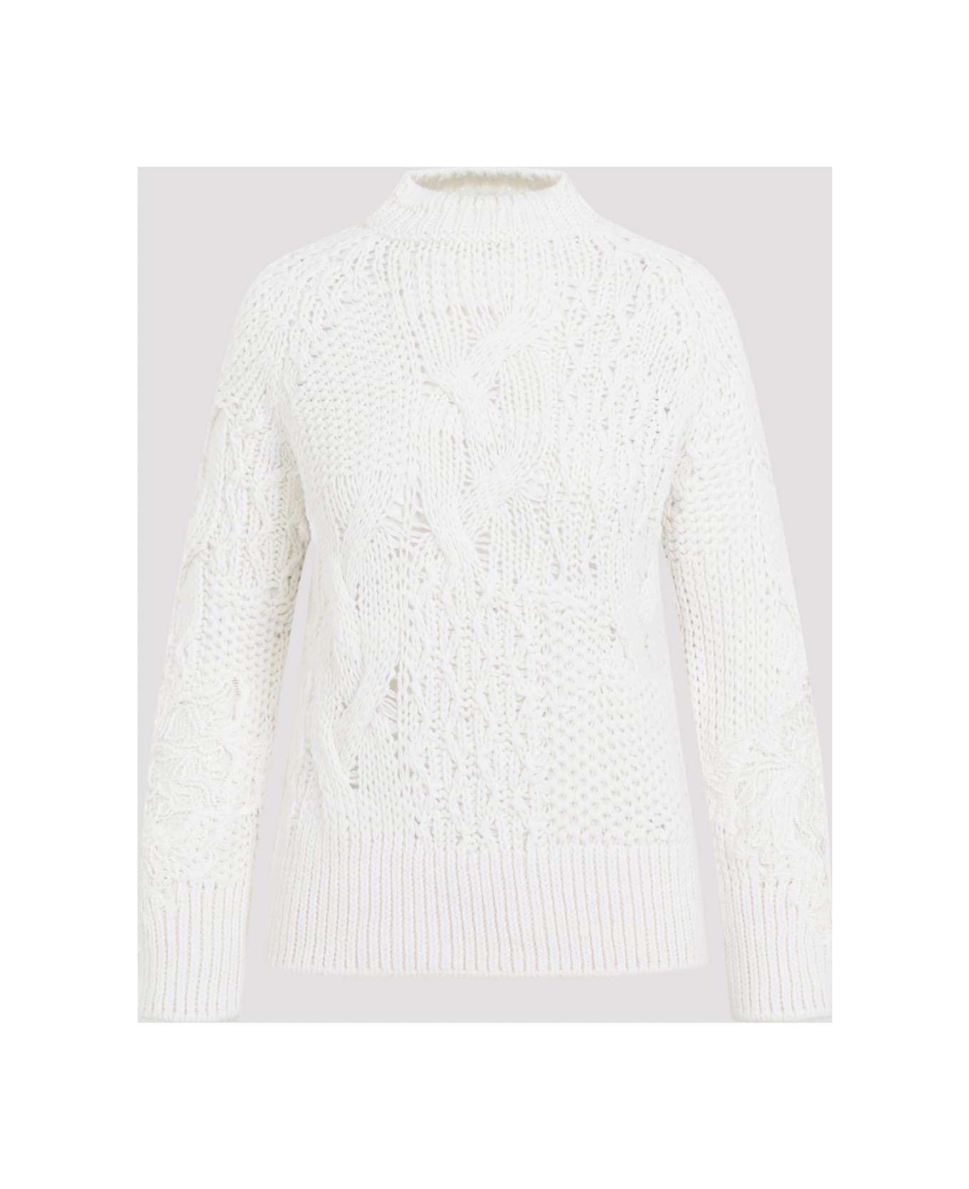 Ermanno Scervino Virgin Wool Pullover - Snow White