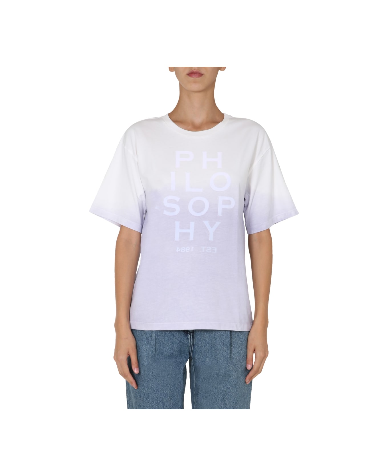 Philosophy di Lorenzo Serafini Crew Neck T-shirt - WHITE