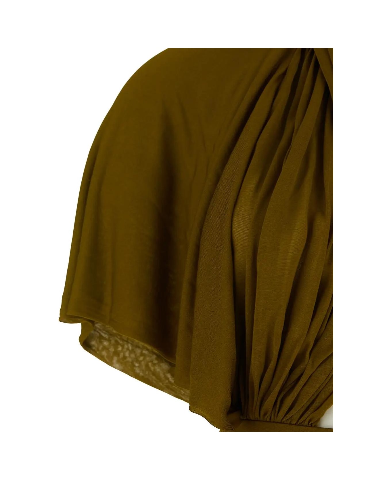 Saint Laurent Hooded Dress In Crepe Jersey - Saint Laurent WOMEN COATS CAPES