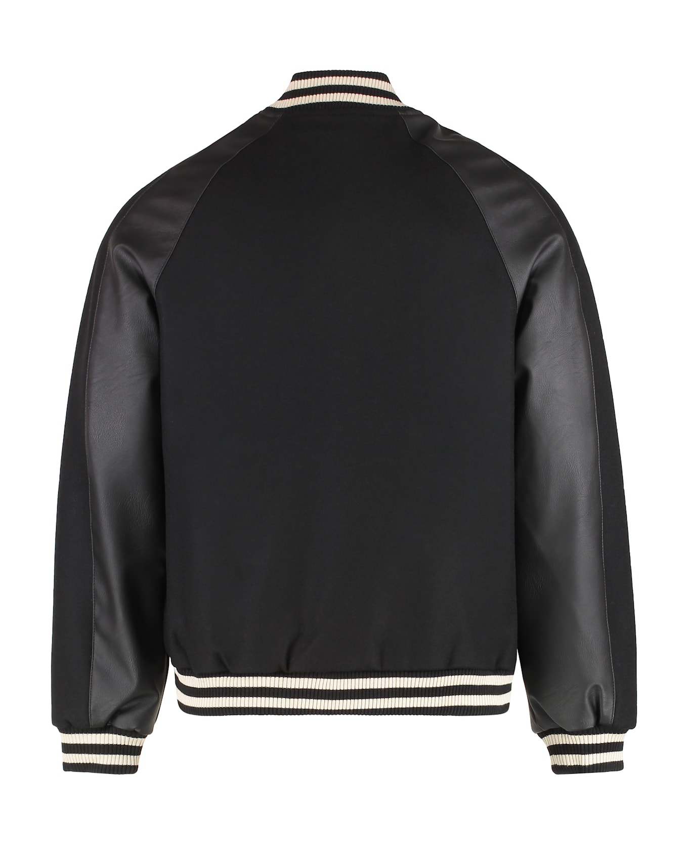 REPRESENT Varsity Knitted Bomber Jacket - black
