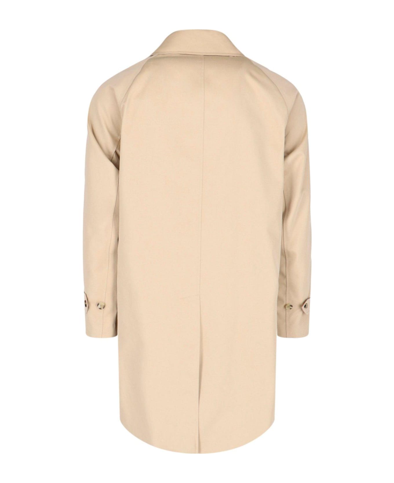 Burberry Long Sleeved Trench Coat - HONEY