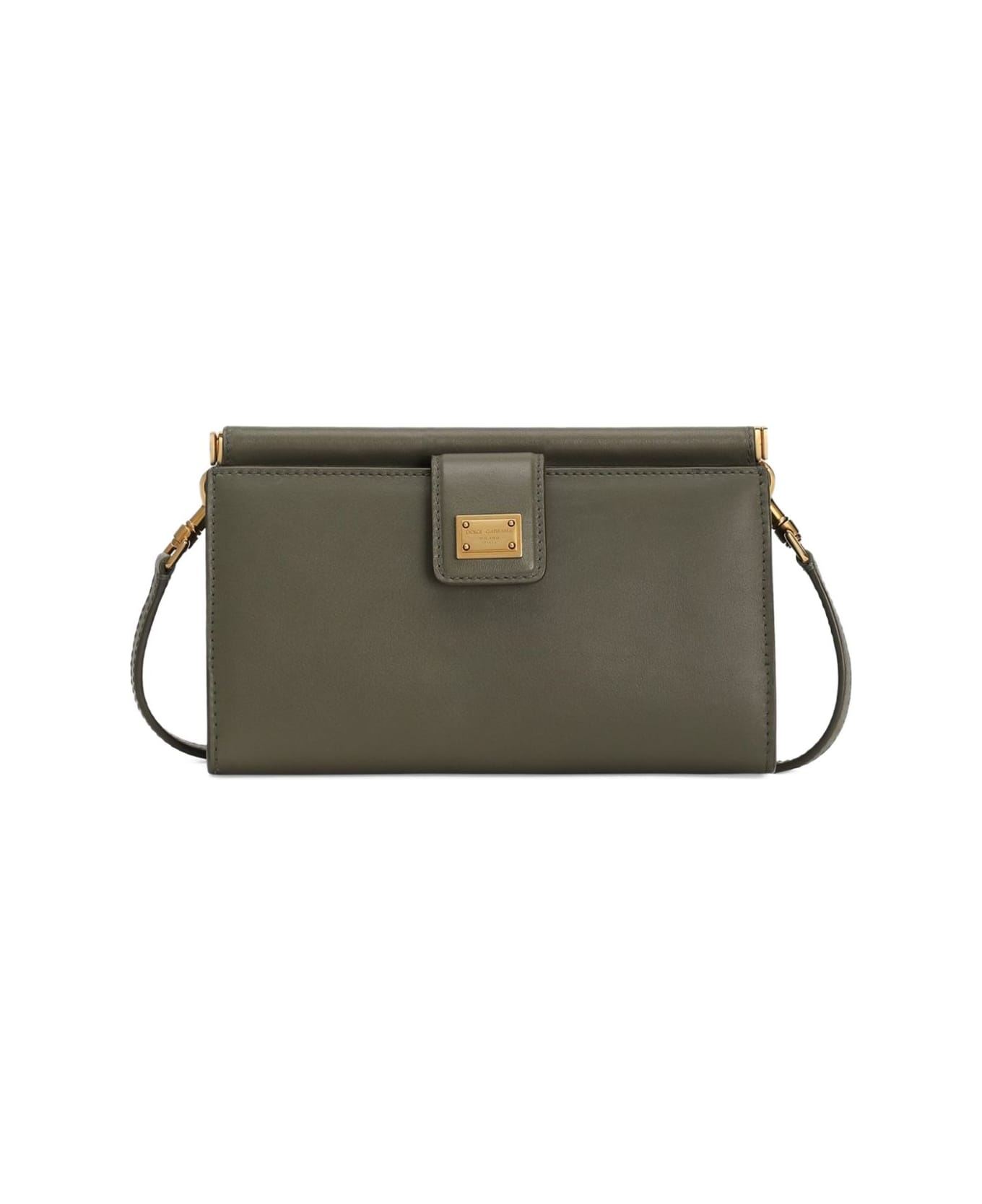 Dolce & Gabbana Leather Phone Bag - Green