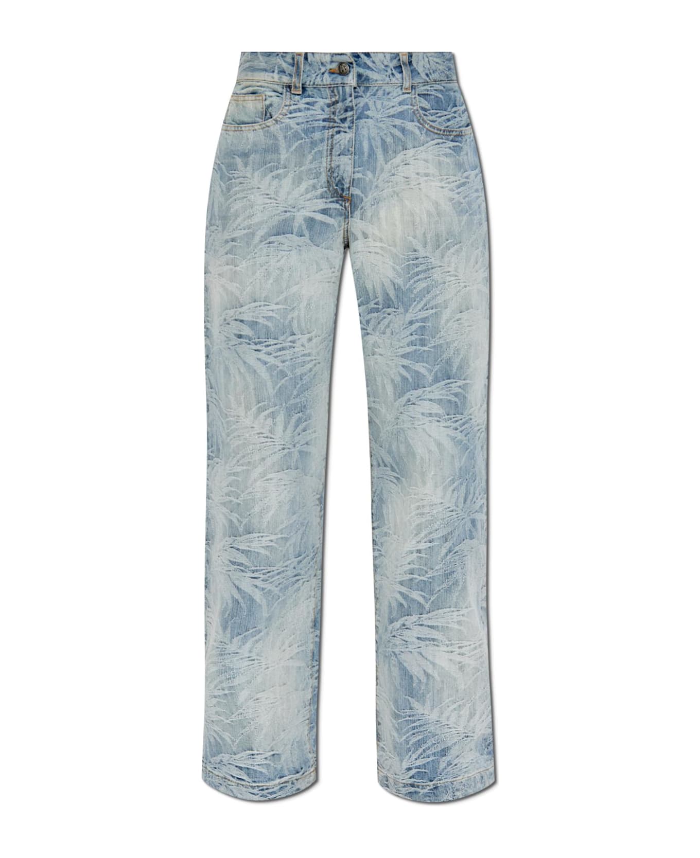 Palm Angels Jeans With Straight Legs - Blue